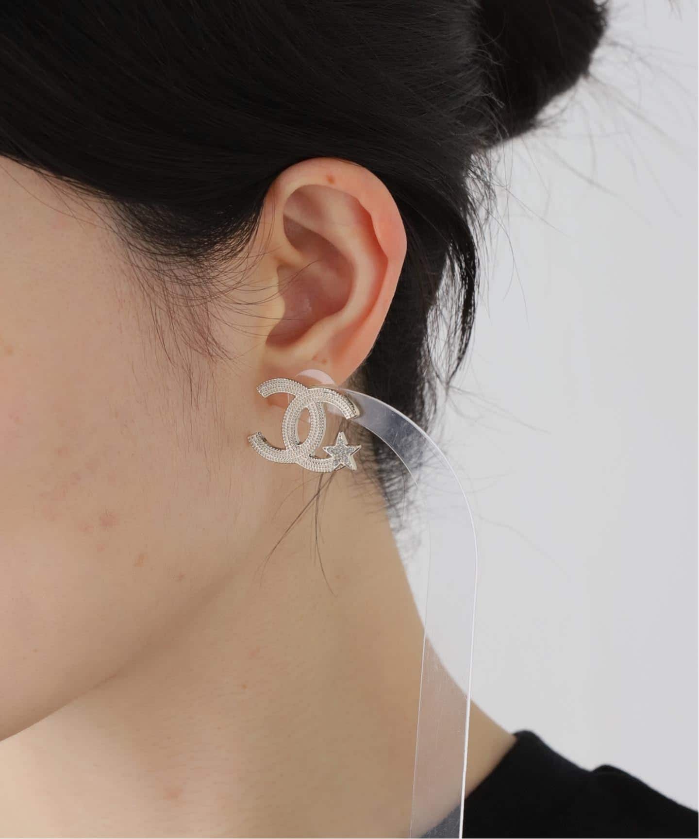 CHANEL/シャネル】CC pierce star (両耳)（ピアス（両耳用