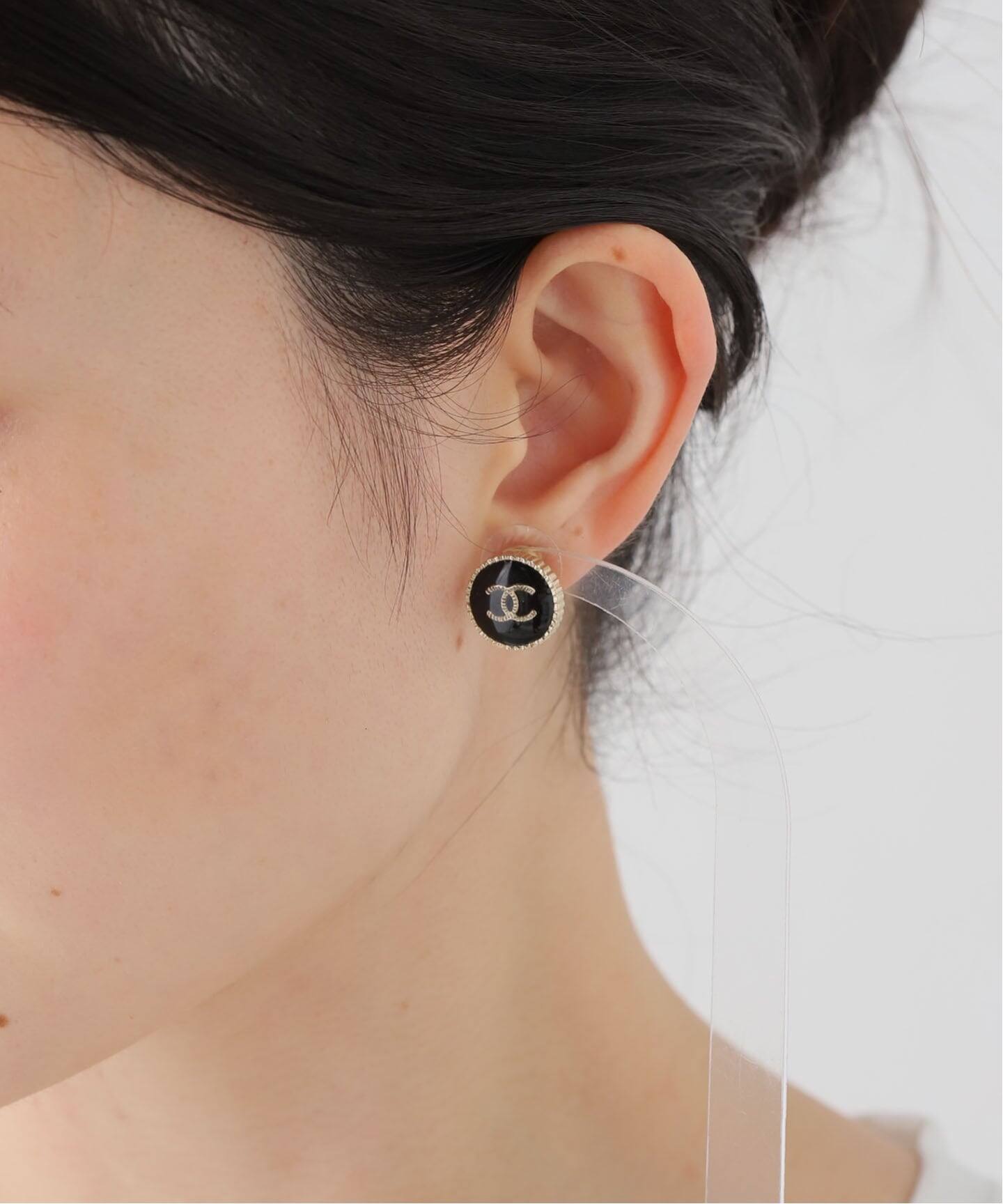 CHANEL/シャネル】CC pierce round (両耳)（ピアス（両耳用