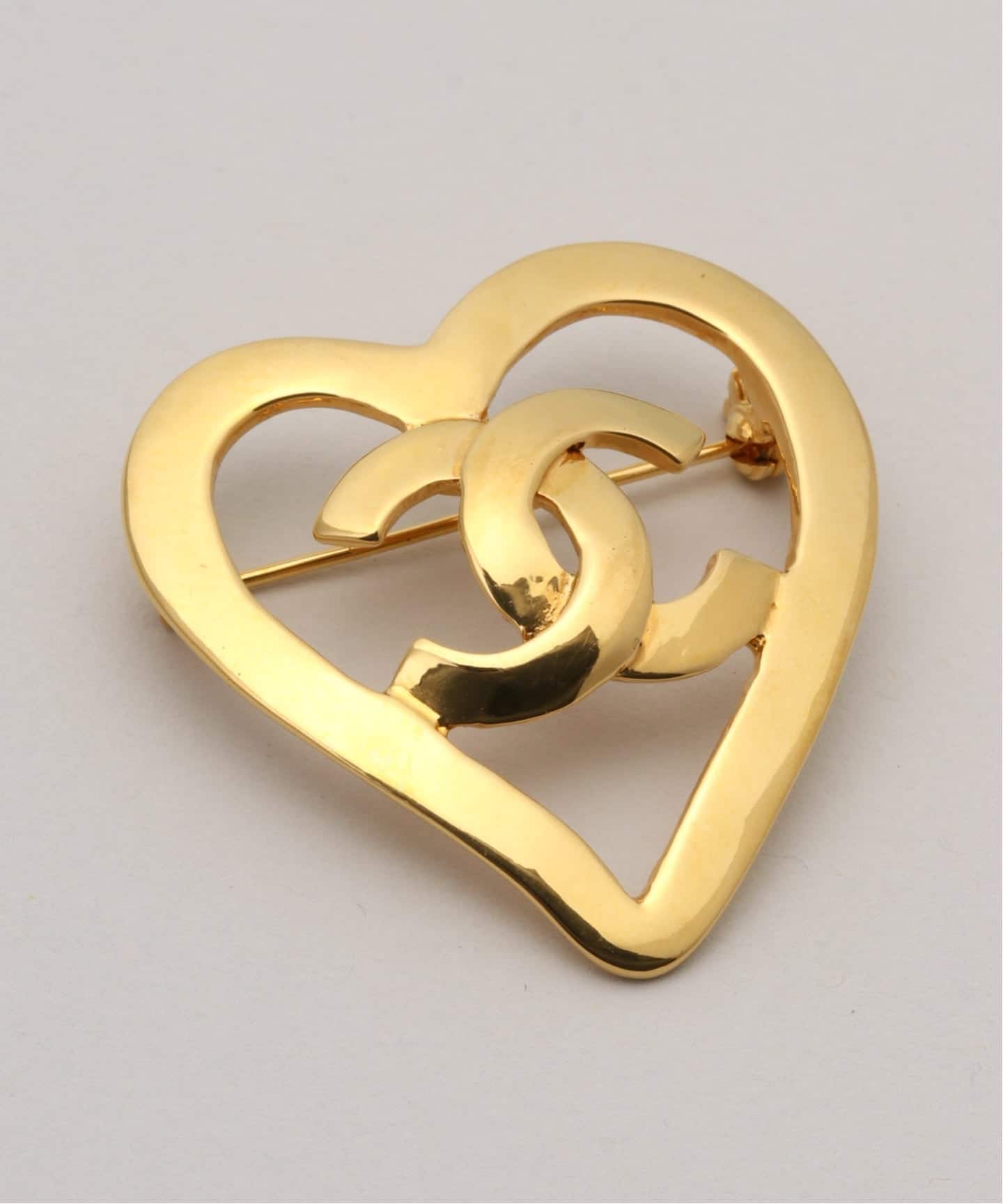 VINTAGE CHANEL/シャネル】CC brooch heart（コサージュ）｜ENSEMBLE