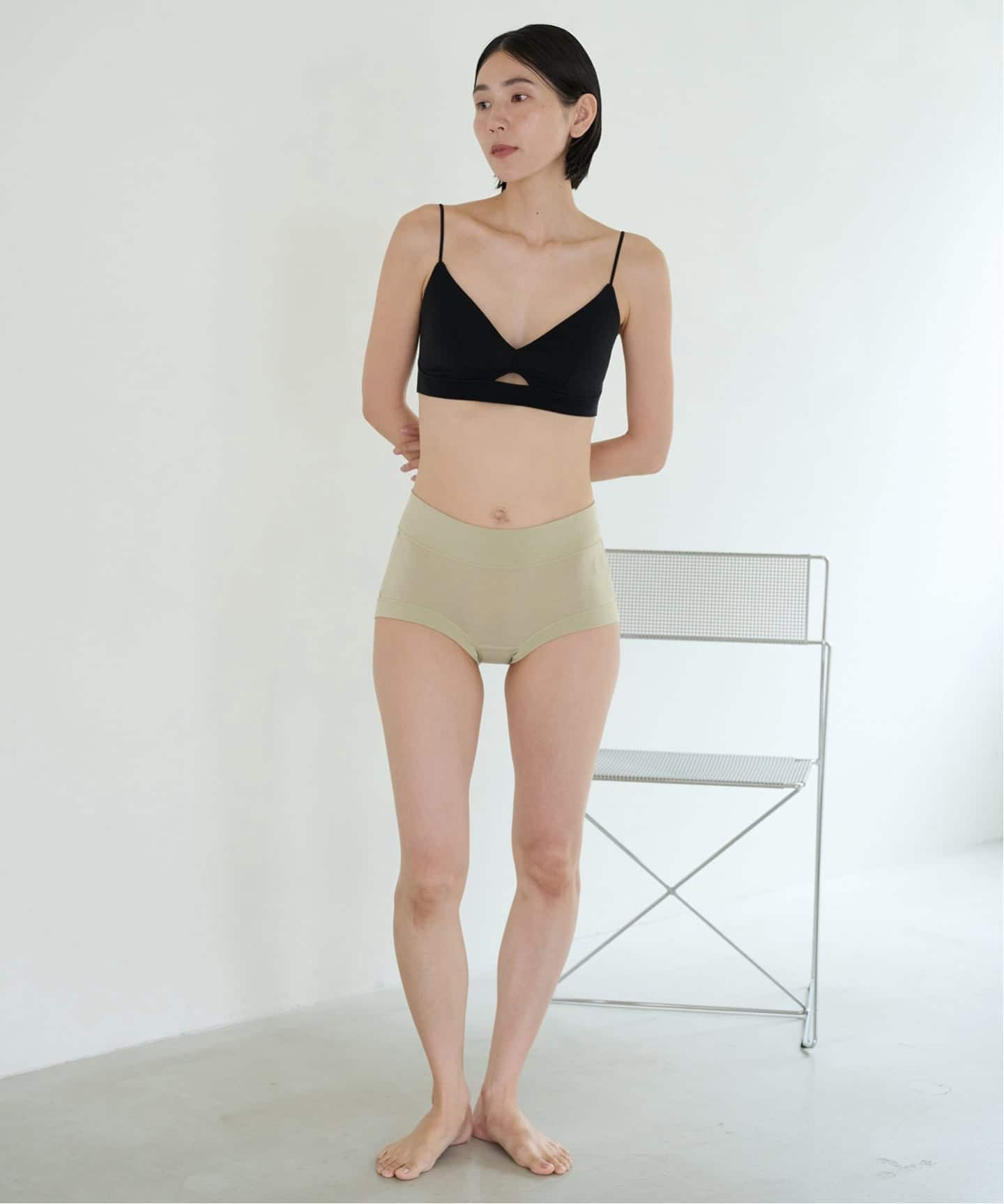 新品/EMILY WEEK Bamboo ストレッチキャミ&ボーイレッグショーツ 予約/新色》[ACTIVE]Bamboo ボーイレッグショーツ（グリーン