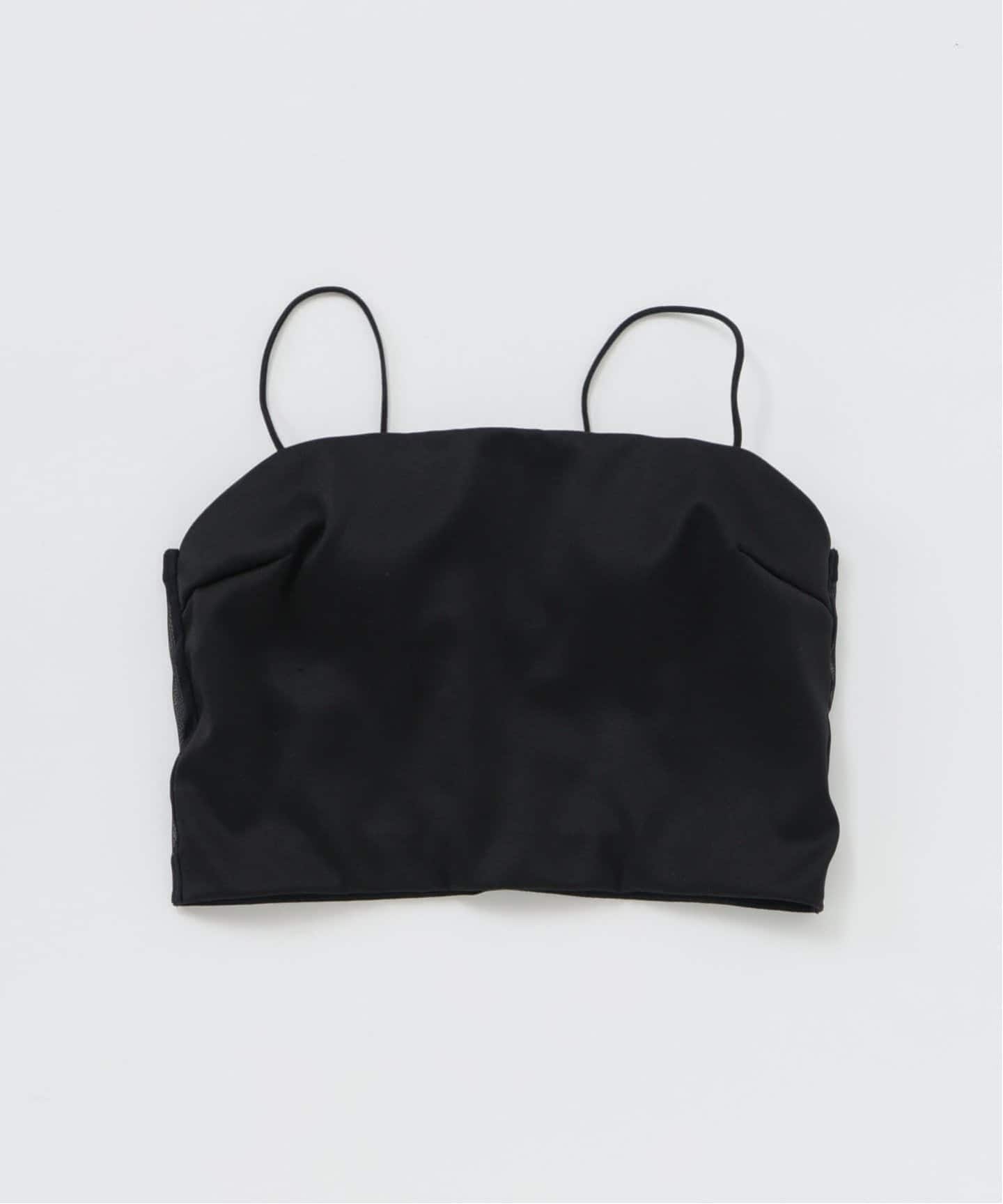 追加予約》【ESSENTIAL】サテン クロップドバンドゥブラ（カップ付き