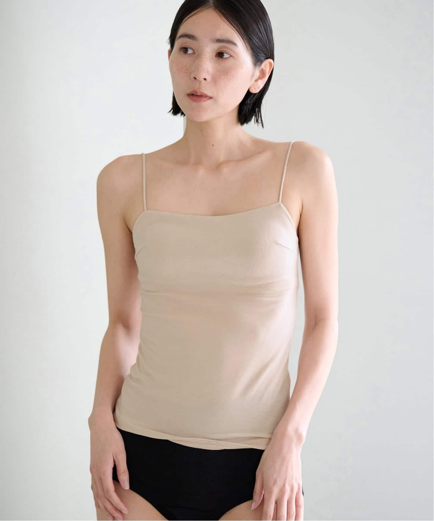 追加予約》【ACTIVE】Bamboo ストレッチキャミソール（ベージュ