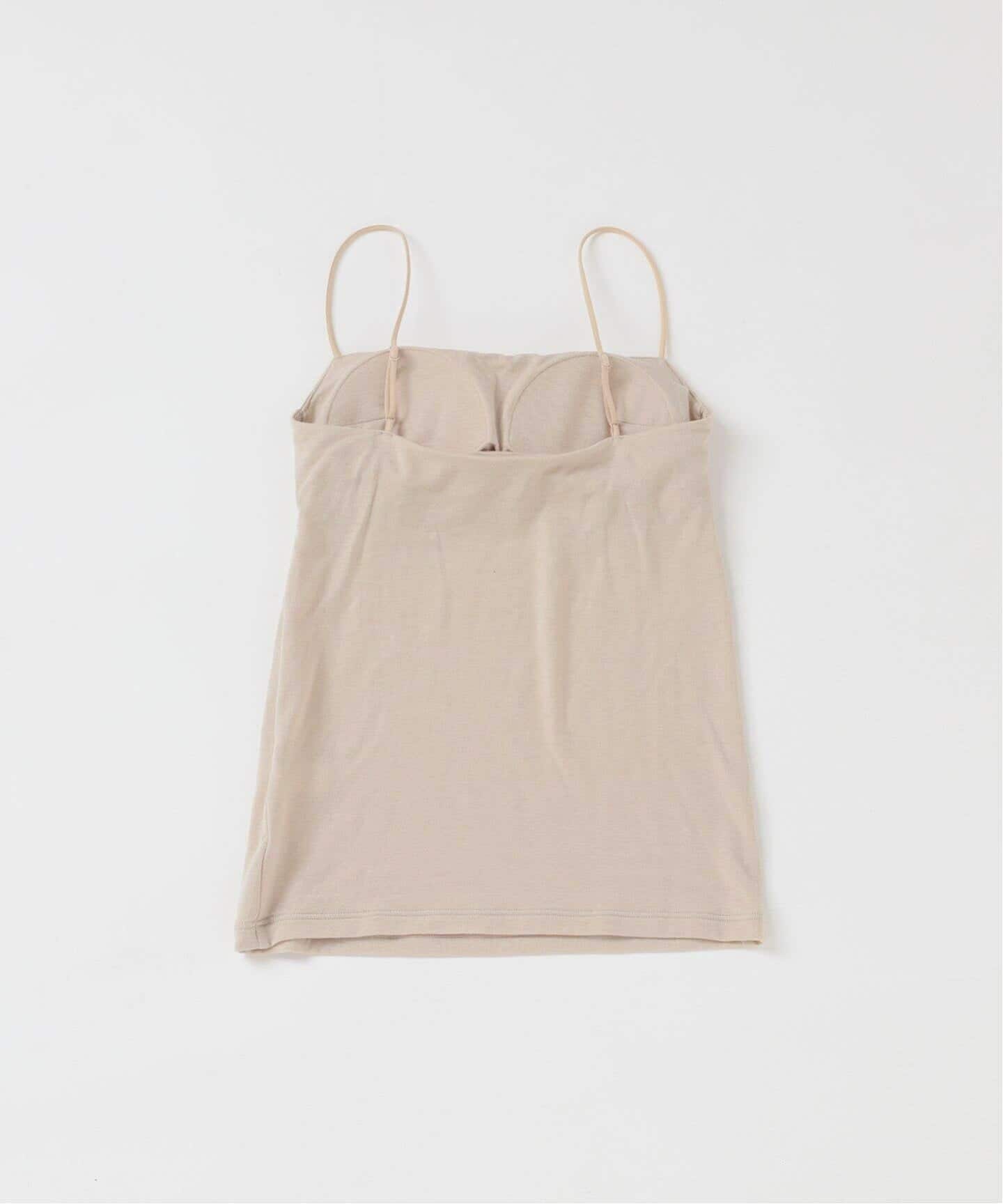 追加》【ACTIVE】Bamboo ストレッチキャミソール（ベージュ）（カップ