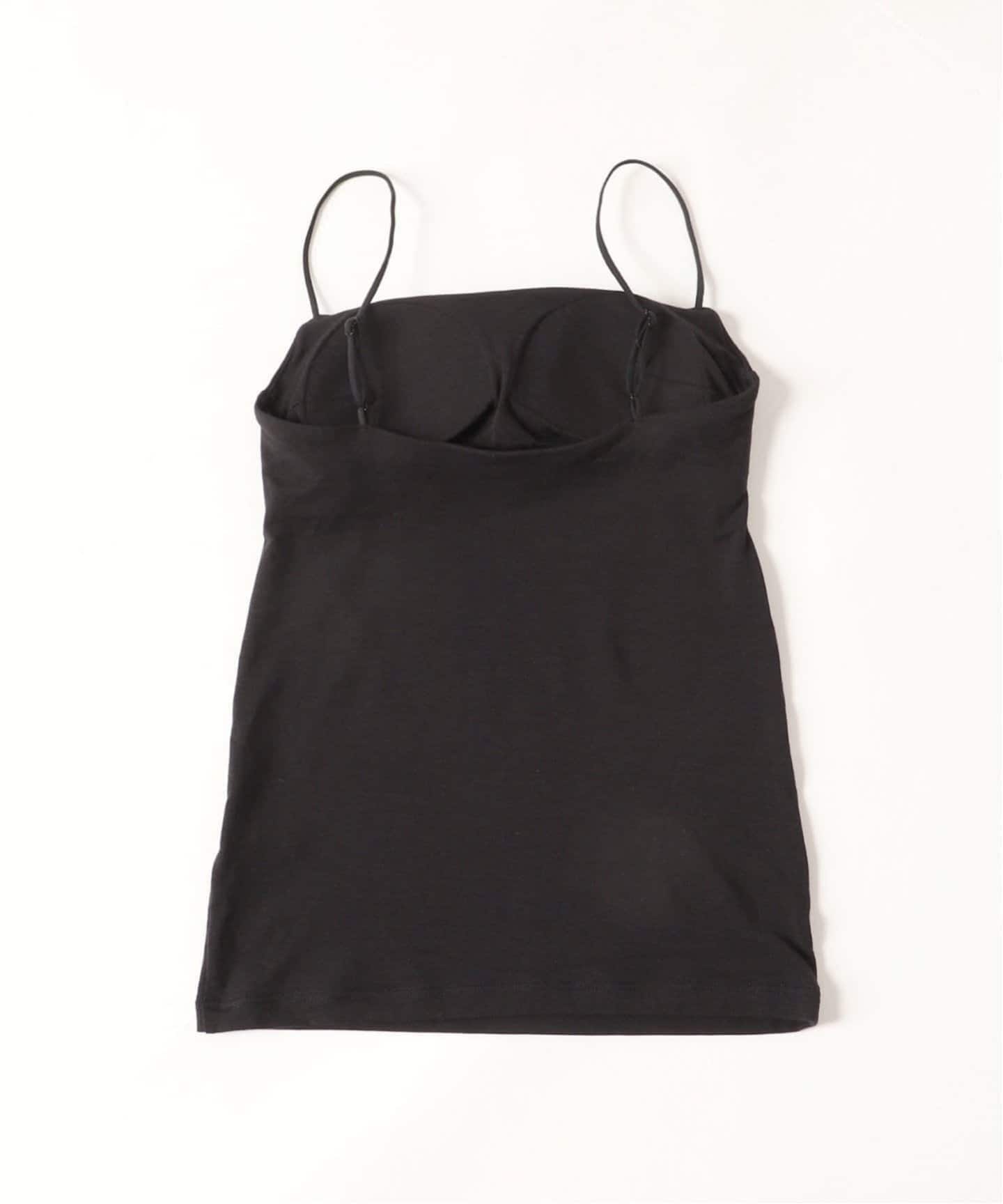 ACTIVE】Bamboo ストレッチキャミソール（ブラック）（カップ付き