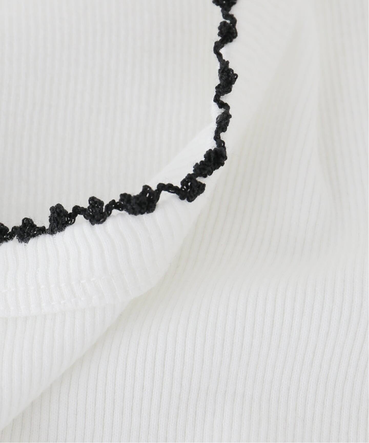 babaco/ババコ】Cotton/Silk RibbedBasicTank w/Emb / BA01-CR74