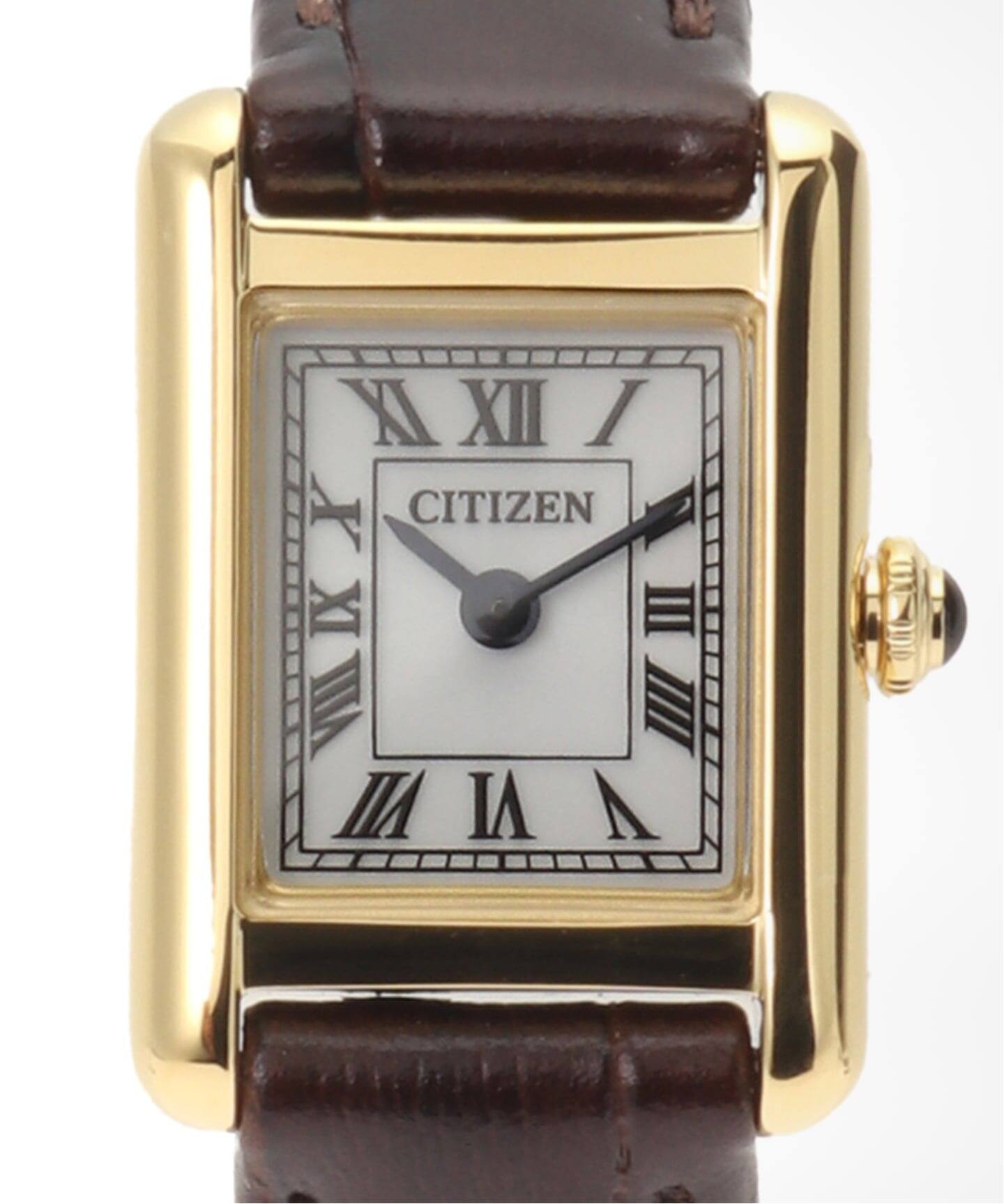 CITIZEN Kii Classic Square EG2797-13A Yellow gold（新品）｜HIROB