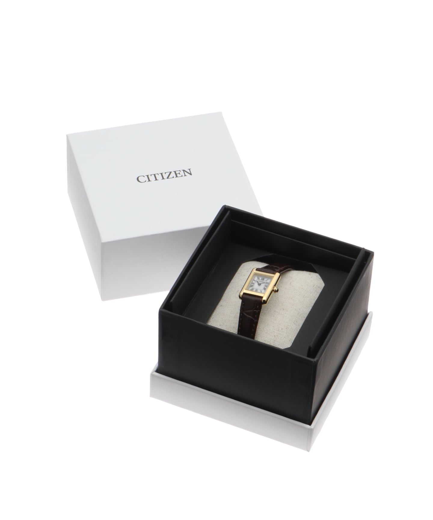 CITIZEN Kii Classic Square EG2797-13A Yellow gold（新品）｜HIROB