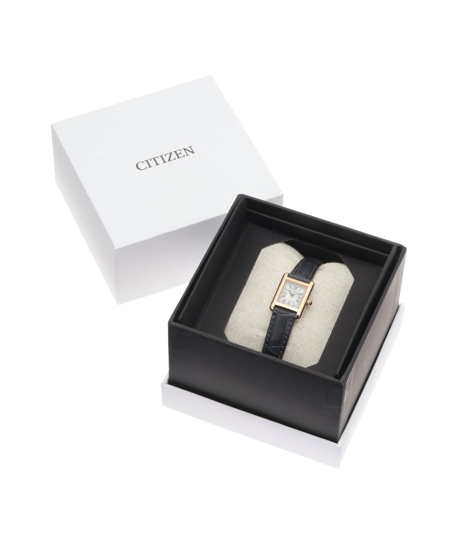 CITIZEN Kii Classic Square Kii EG2799-18W Warm gold（新品）｜HIROB