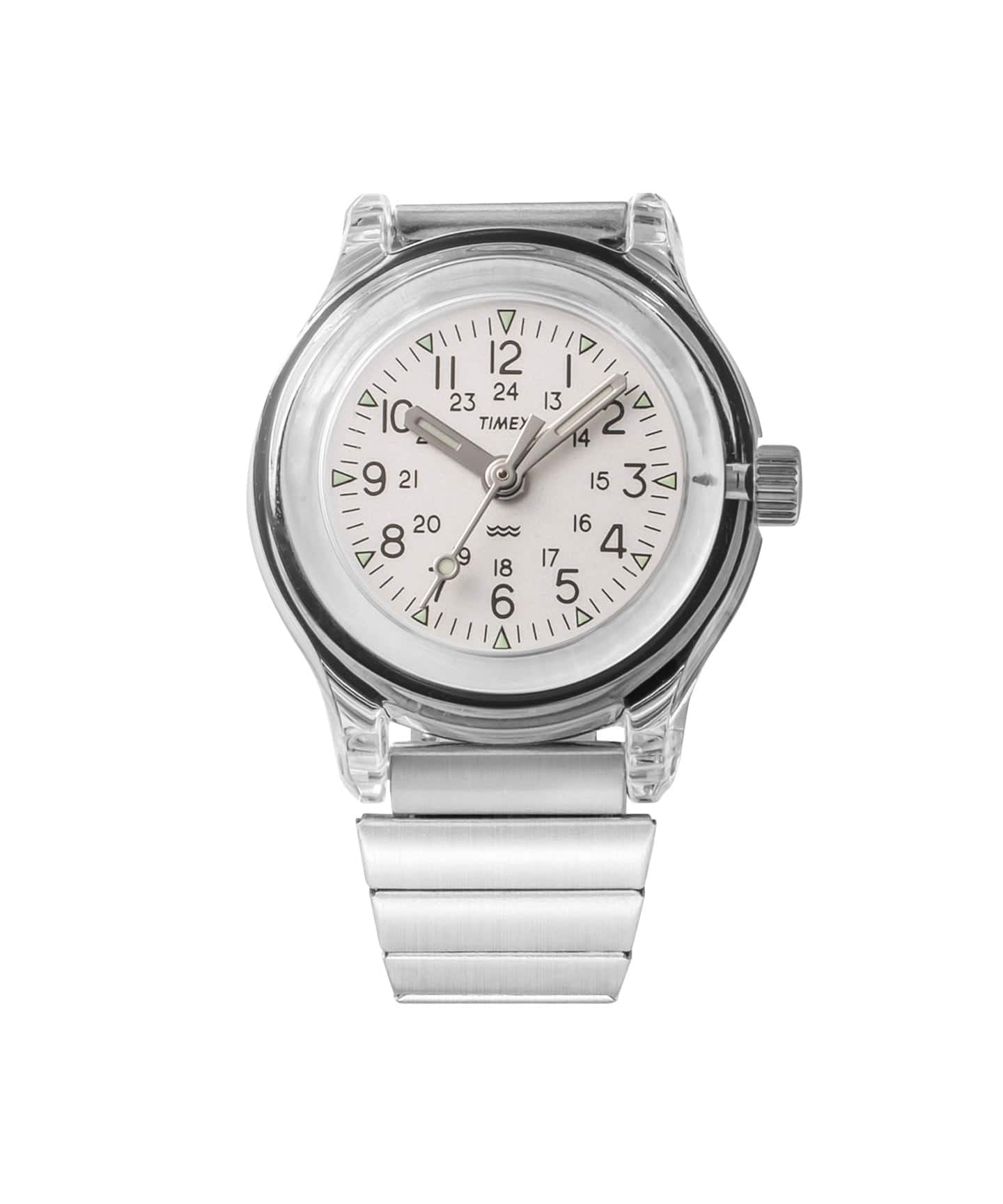 予約》TIMEX Camper Ring Watch TW2Y78100 Clear（新品）｜HIROB