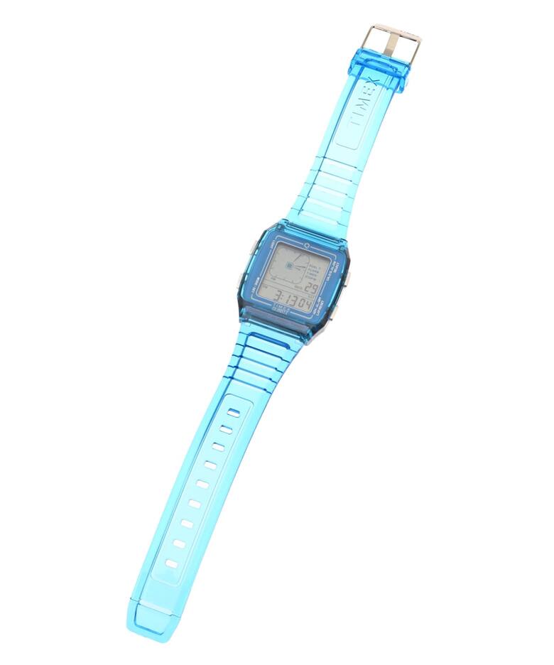 TIMEX Q LCA x-tw2w45100 Blue トランスパレント（新品）｜HIROB 