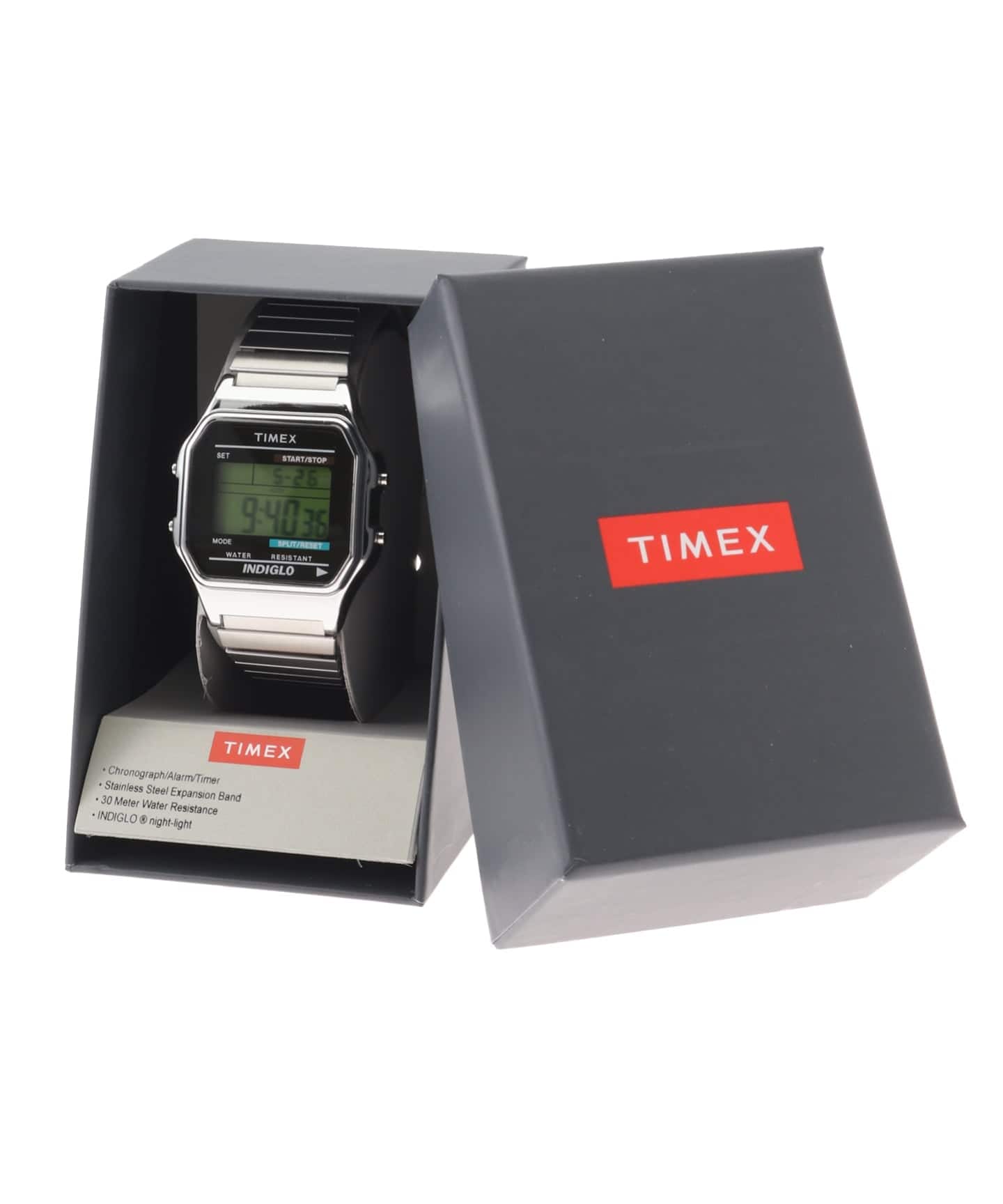 TIMEX CLASSIC DIGITAL tx-t78587 Silver（新品）｜HIROB（ヒロブ）の
