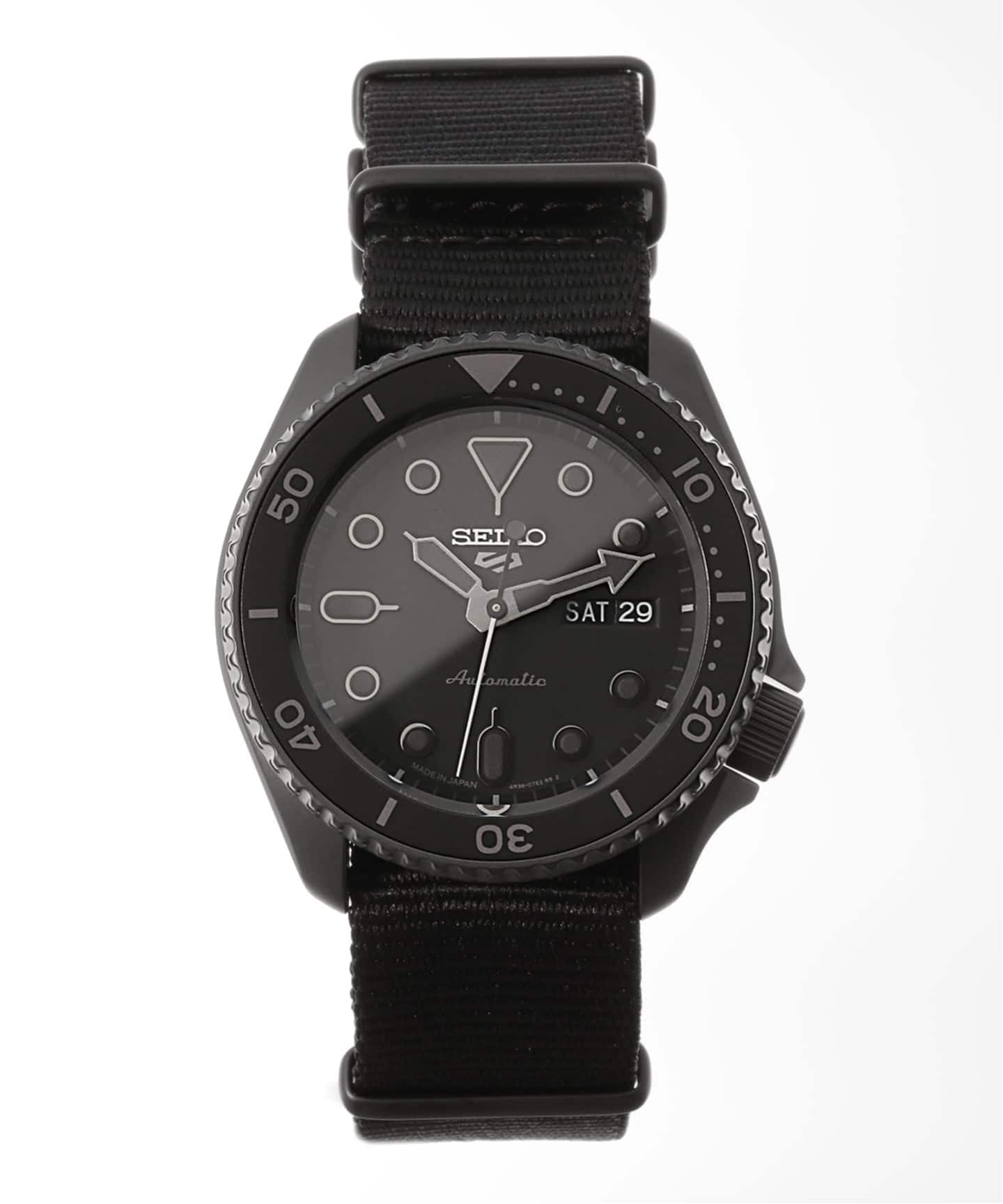 SEIKO セイコー5スポーツ SBSA025 オールブラック SEIKO 5 SPORTS SBSA025 all Black（新品）｜HIROB（ヒロブ）の通販