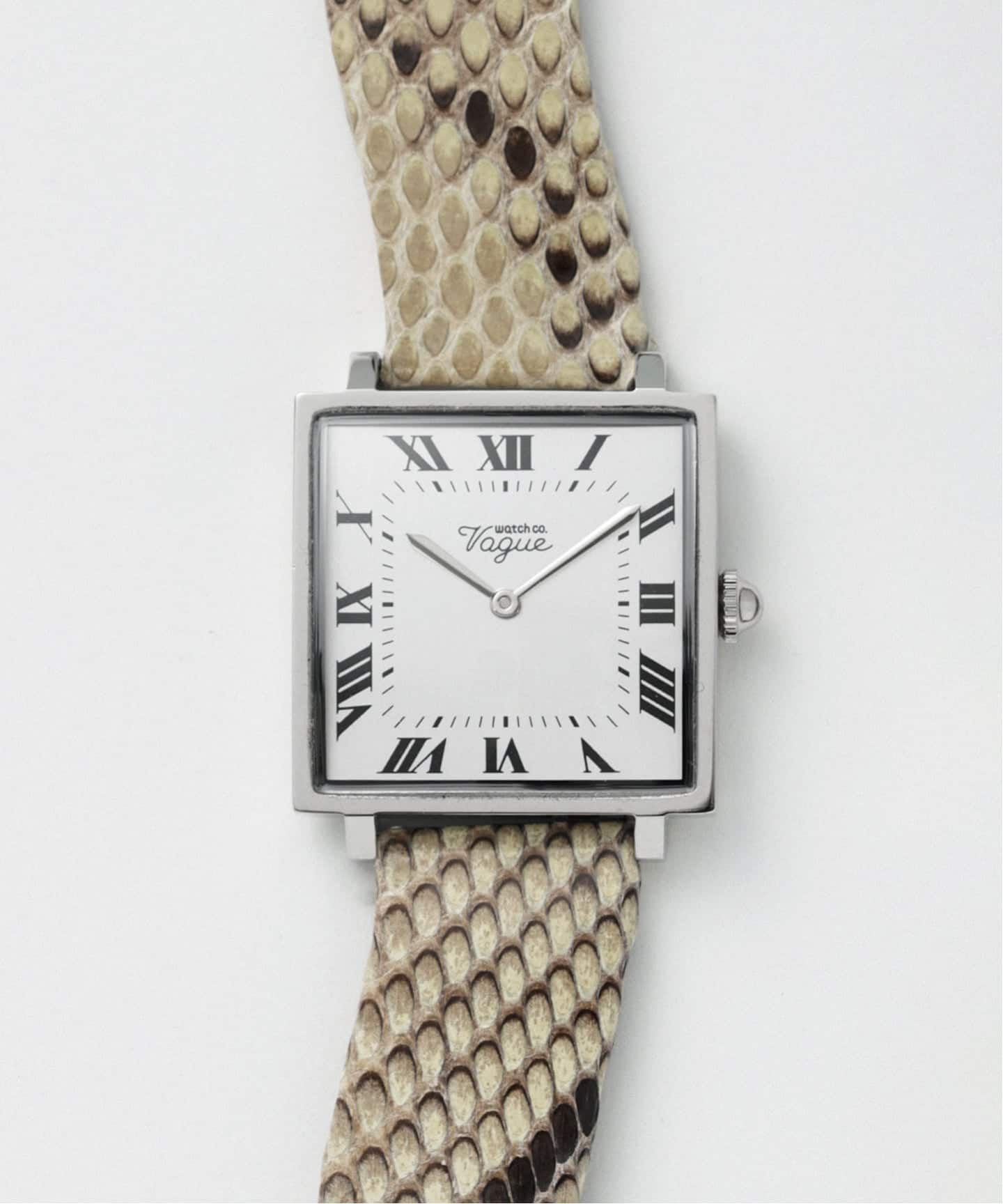 HIROB ヒロブ クォーツ駆動 79-JD2606-85C 予約》VAGUE WATCH CO. Carre 28mm heavy wavy SS（新品）｜HIROB