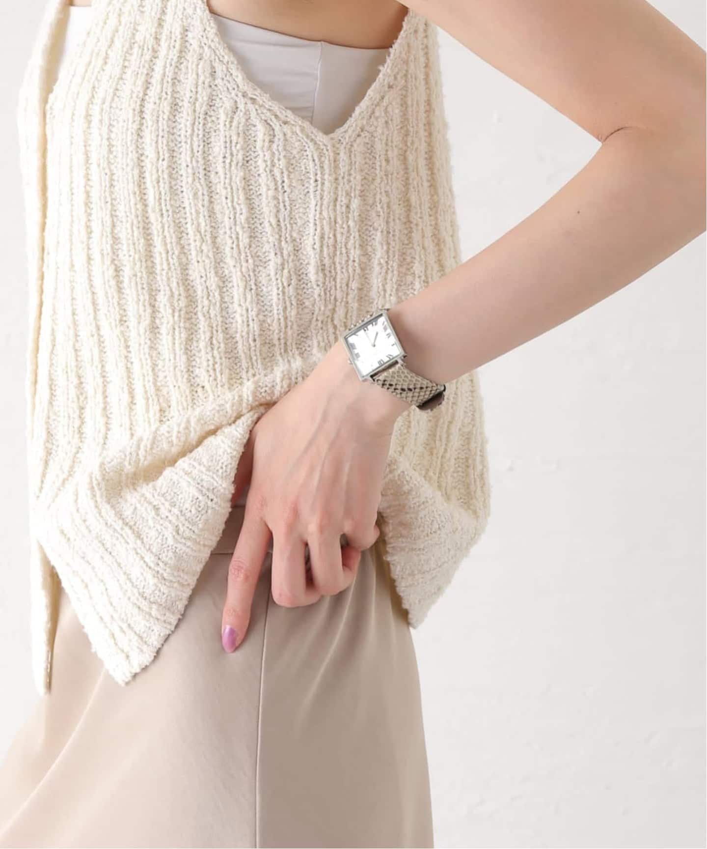 予約》VAGUE WATCH CO. Carre 28mm heavy wavy SS（新品）｜HIROB