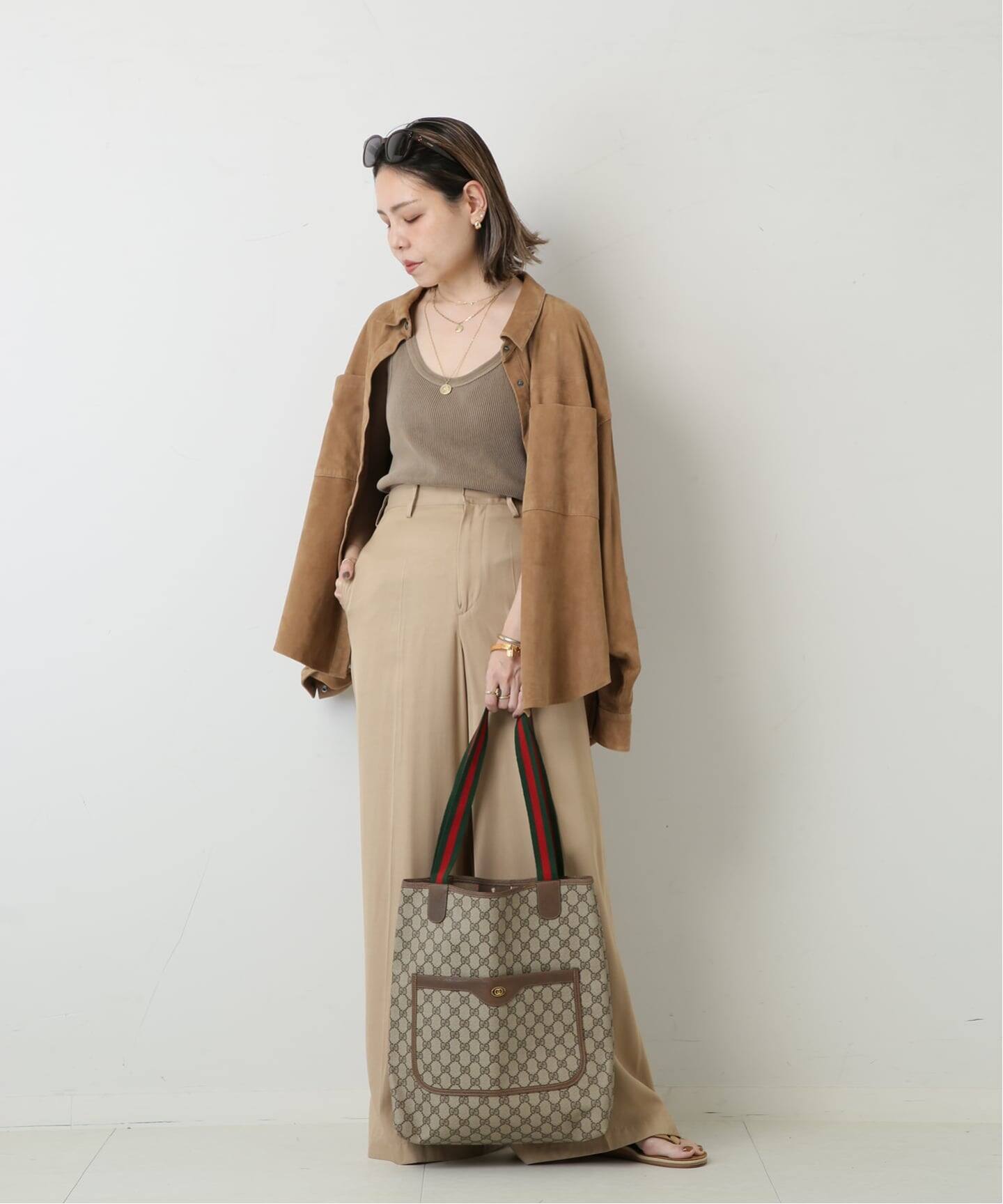 VINTAGE GUCCI/グッチ】トートバッグ gg web（トートバッグ