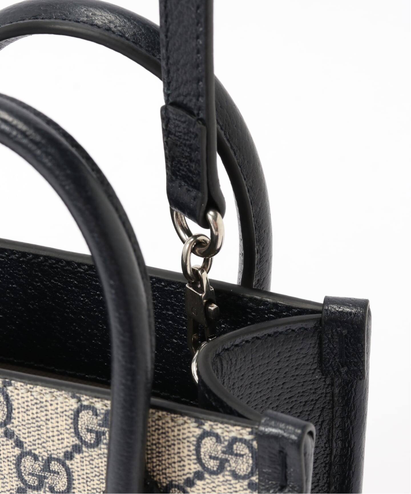 GUCCI GGブルームス ミニトートバッグ ハンドバッグ 2way スプリーム VINTAGE GUCCI/グッチ】GG supreme ミニトートバッグ 2way（トート