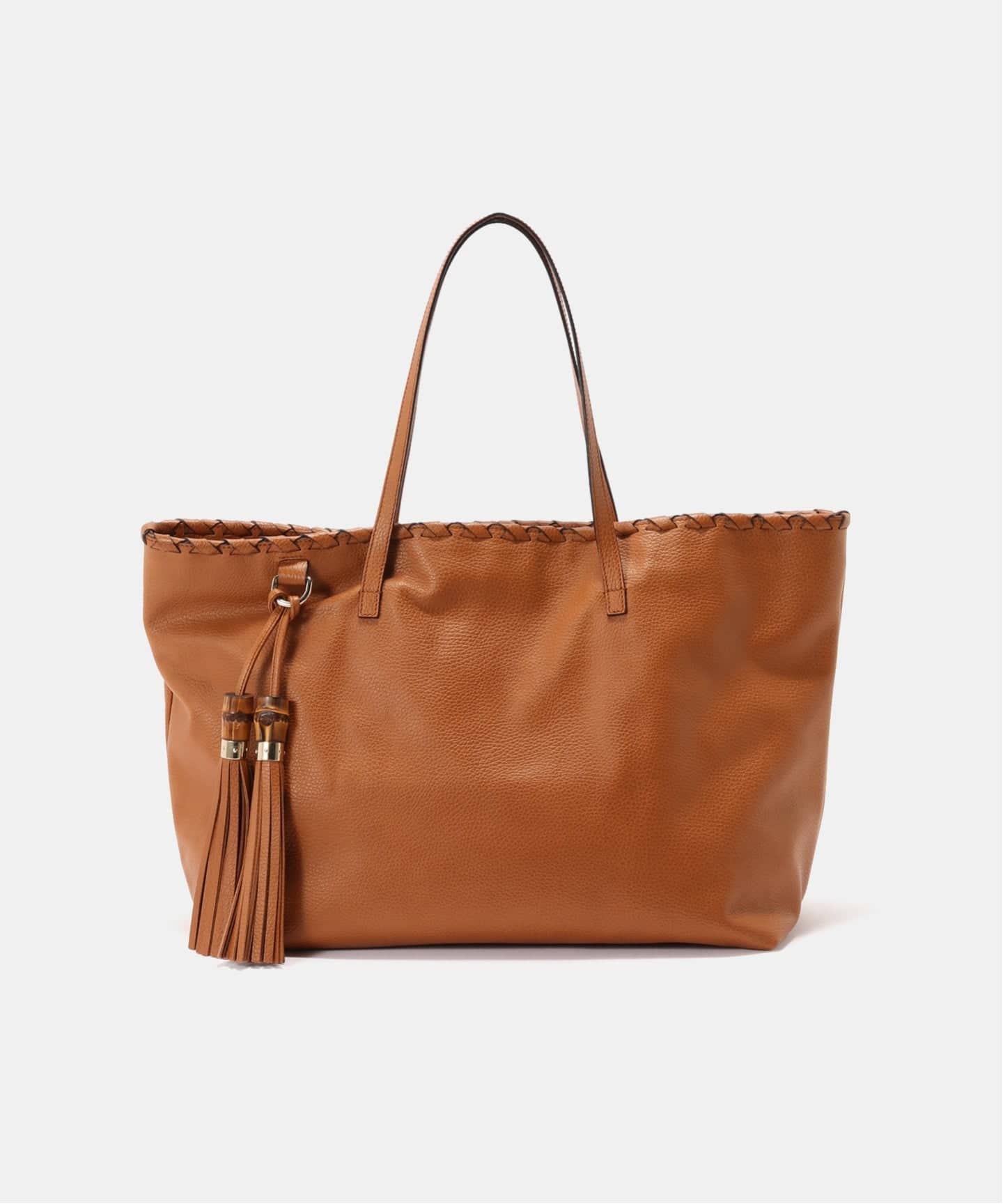 GUCCI レザー レディース トートバッグ ビジネスバッグ ［キャメルカラー］ フロージュ florge 【A4収納可・撥水PU】レザーライクレディーストート