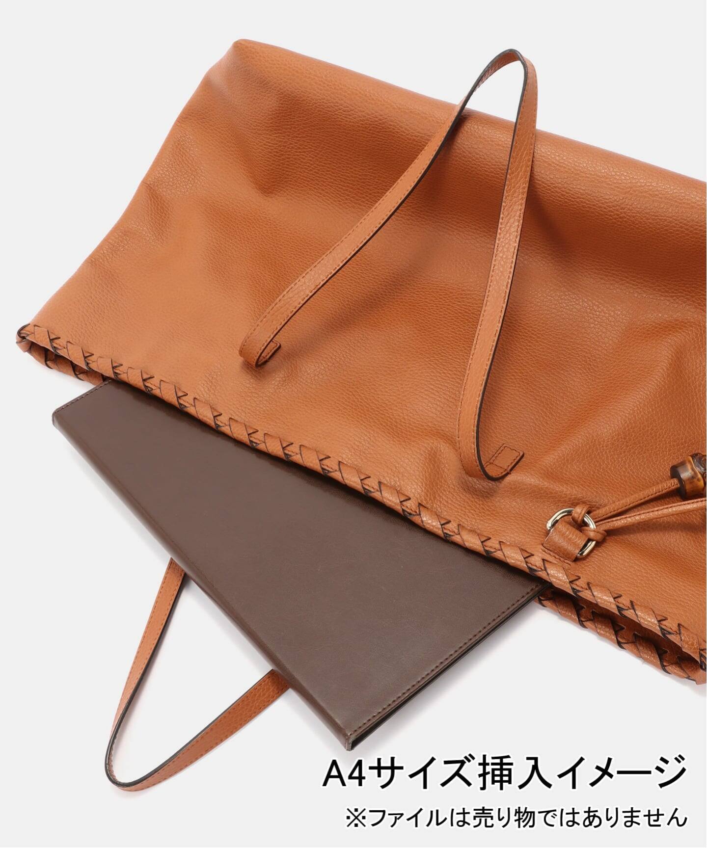 GUCCI レザー レディース トートバッグ ビジネスバッグ ［キャメルカラー］ GUCCI◇トートバッグ/レザー/BRW/無地/232600 204991 : セカンド