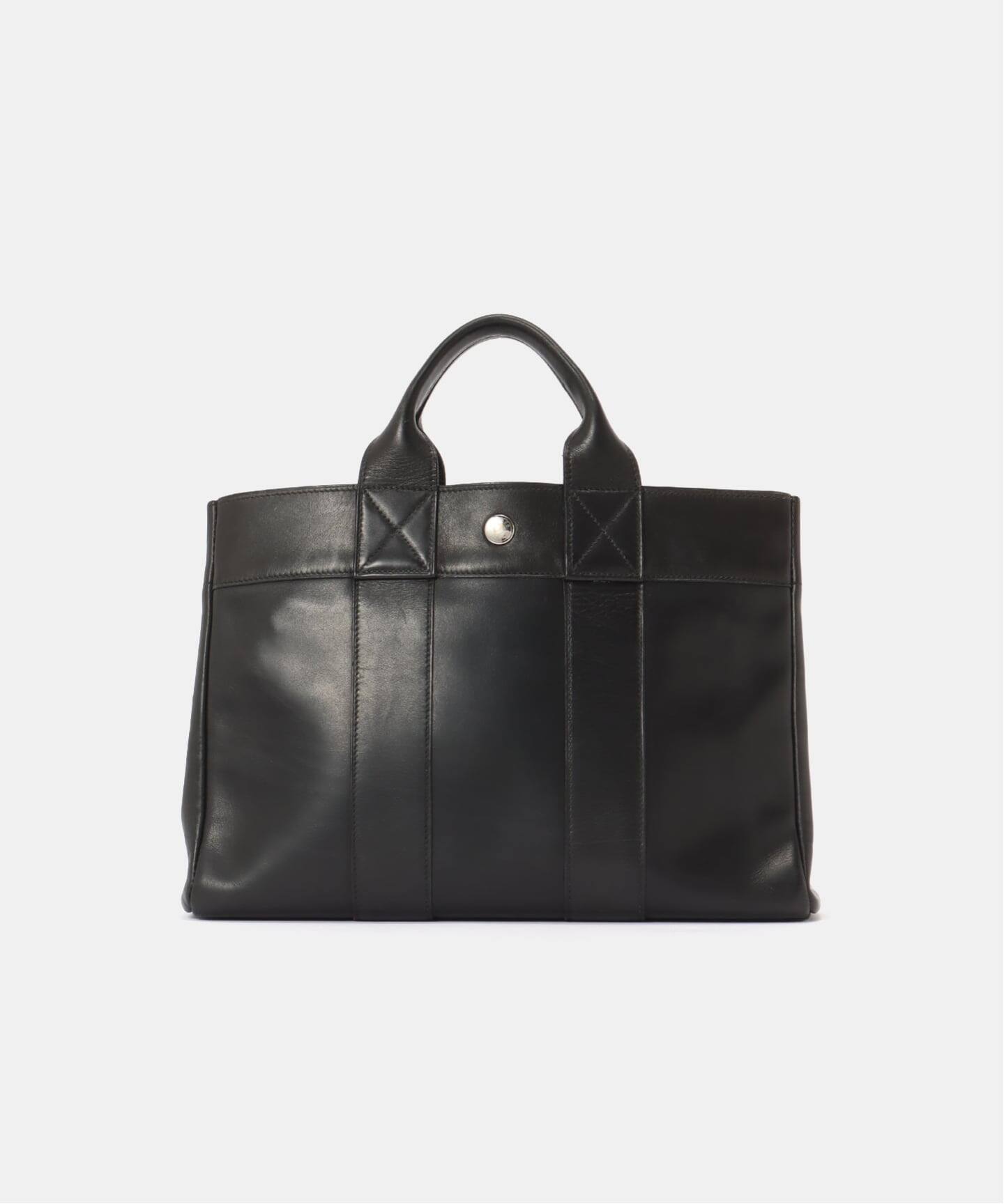 【HERMES】Fourre-Tout black フールトゥバッグ ブラック VINTAGE HERMES/エルメス】Fourre tout tote pm leather（トートバッグ