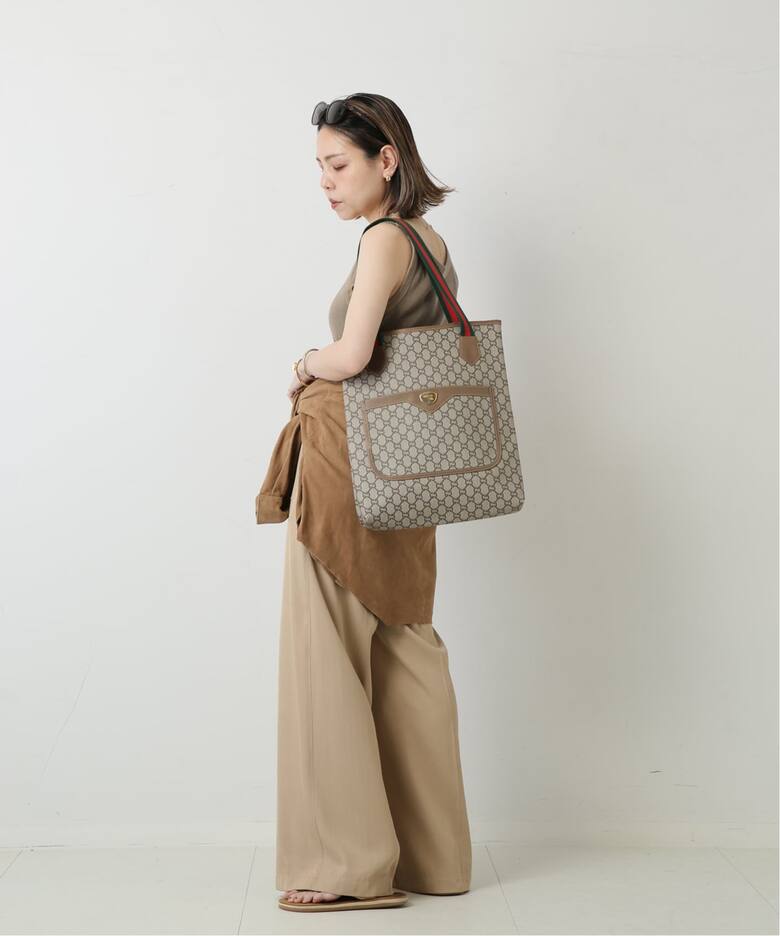 VINTAGE GUCCI Plus/グッチ プラス】トートバッグ gg web（トート 