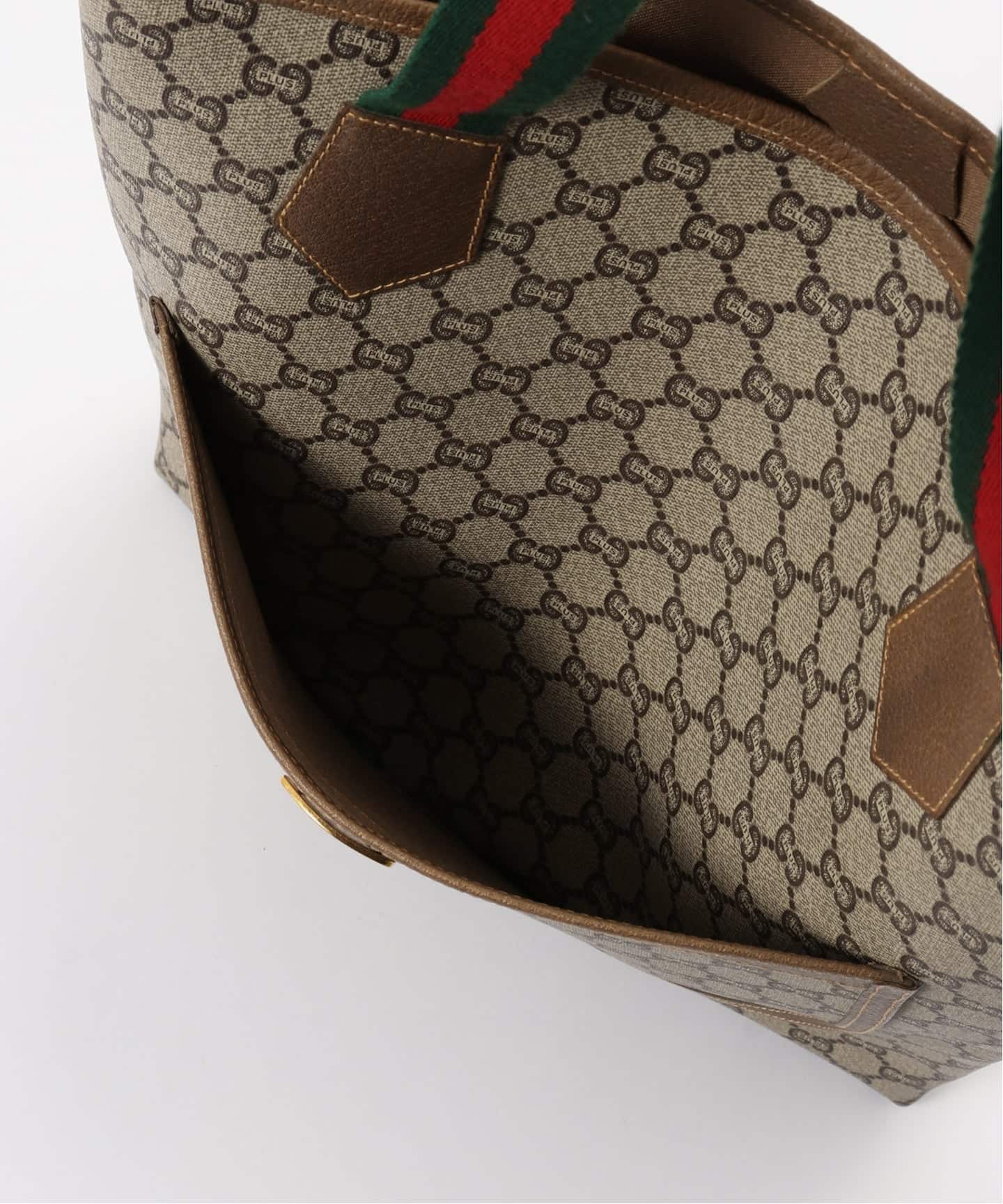 VINTAGE GUCCI Plus/グッチ プラス】トートバッグ gg web（トート