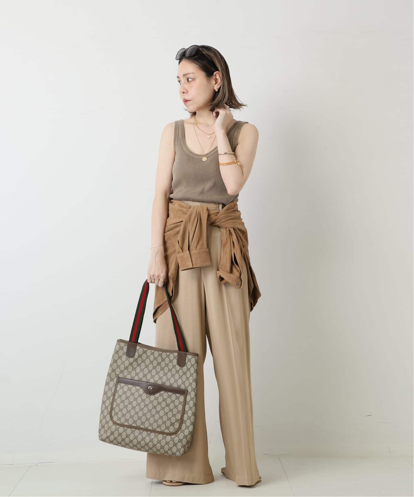VINTAGE GUCCI/グッチ】トートバッグ gg web（トートバッグ