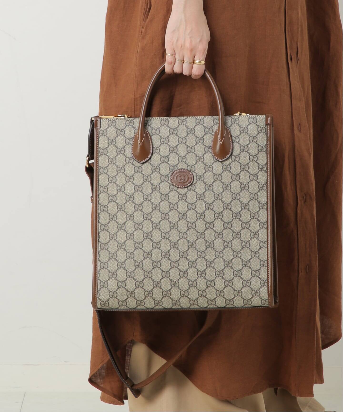 VINTAGE GUCCI/グッチ】Interlocking g トートバッグ 2way（トート 