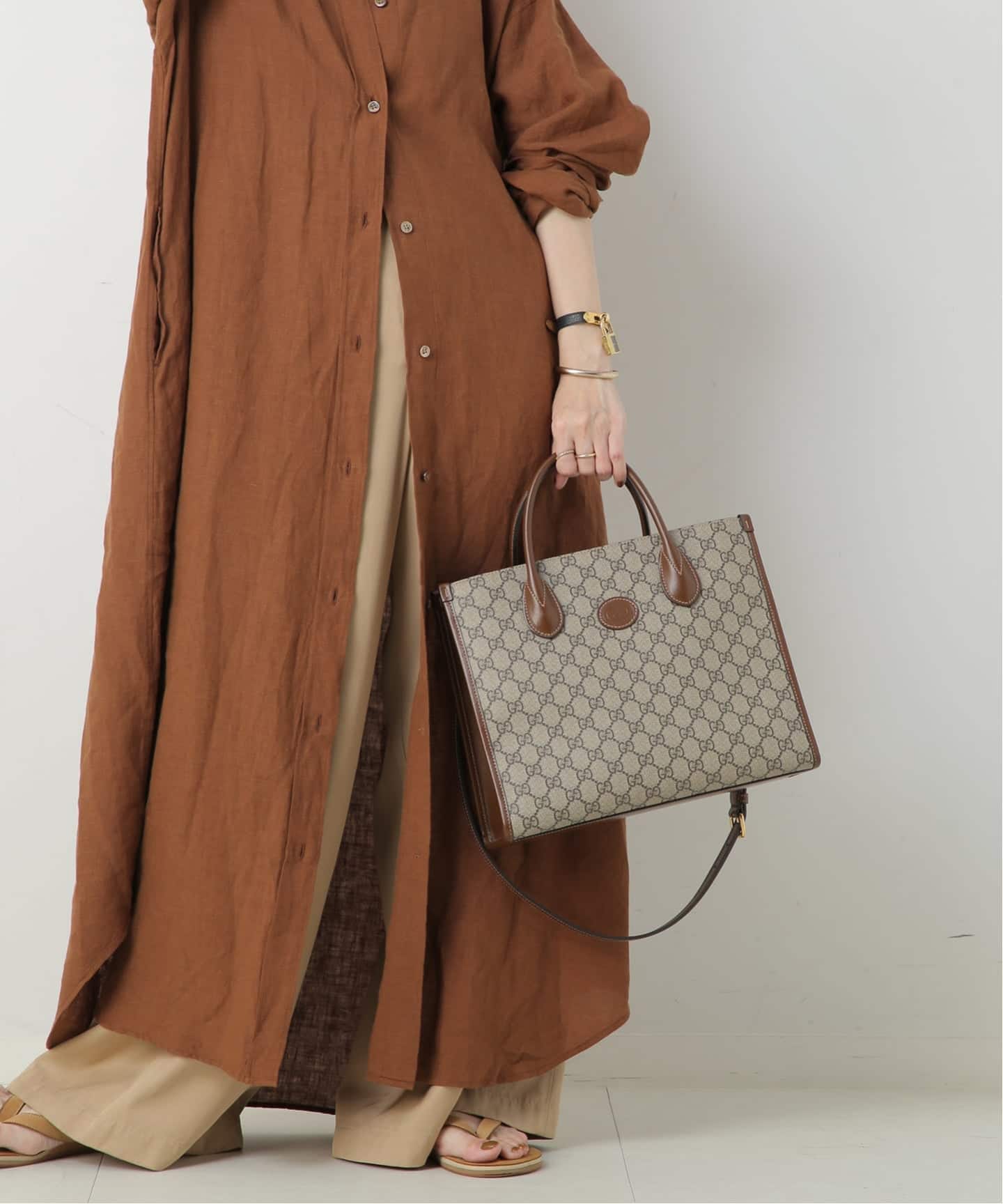 VINTAGE GUCCI/グッチ】Interlocking g トートバッグ 2way（トート
