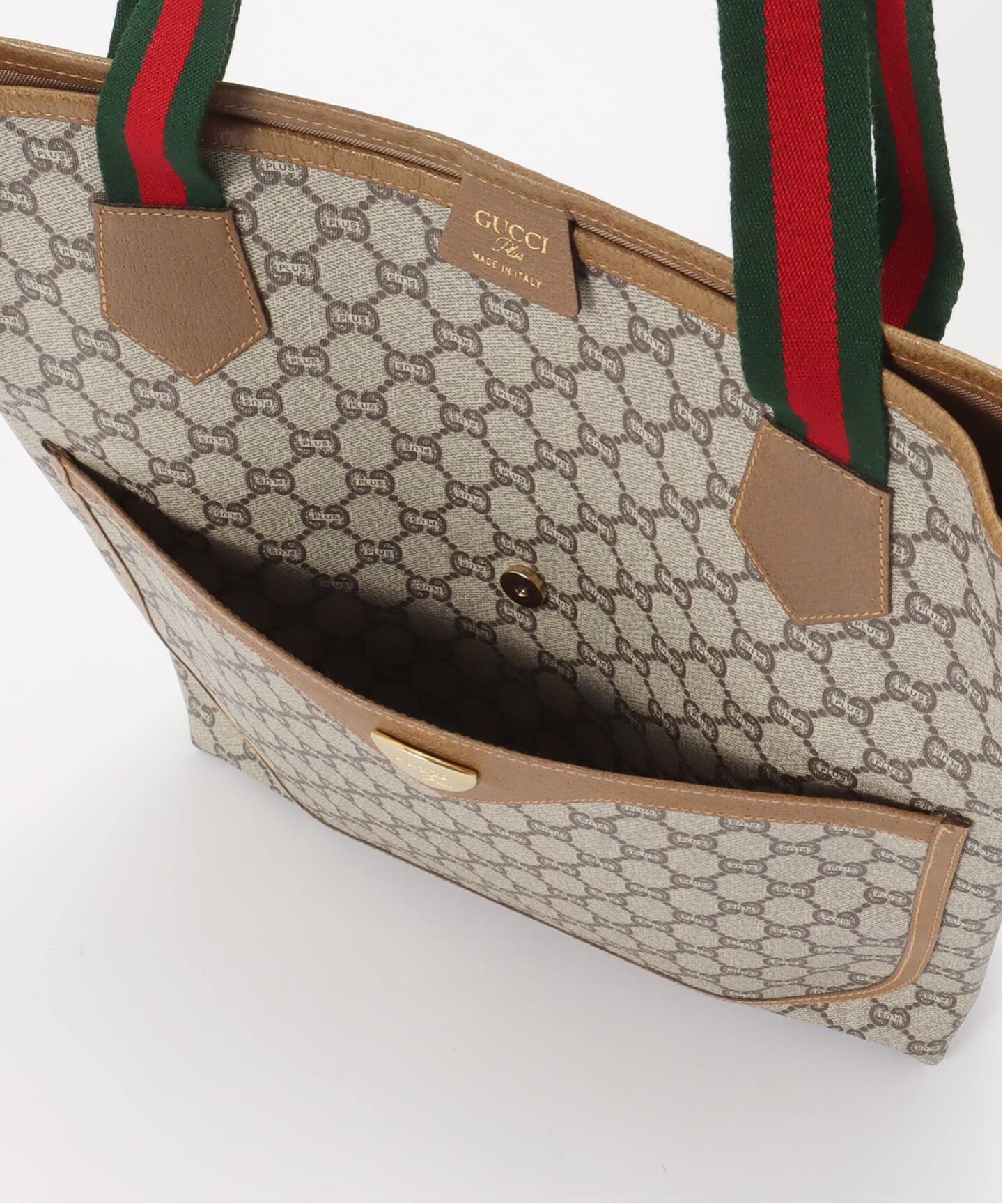 VINTAGE GUCCI Plus/グッチ プラス】トートバッグ gg web（トート