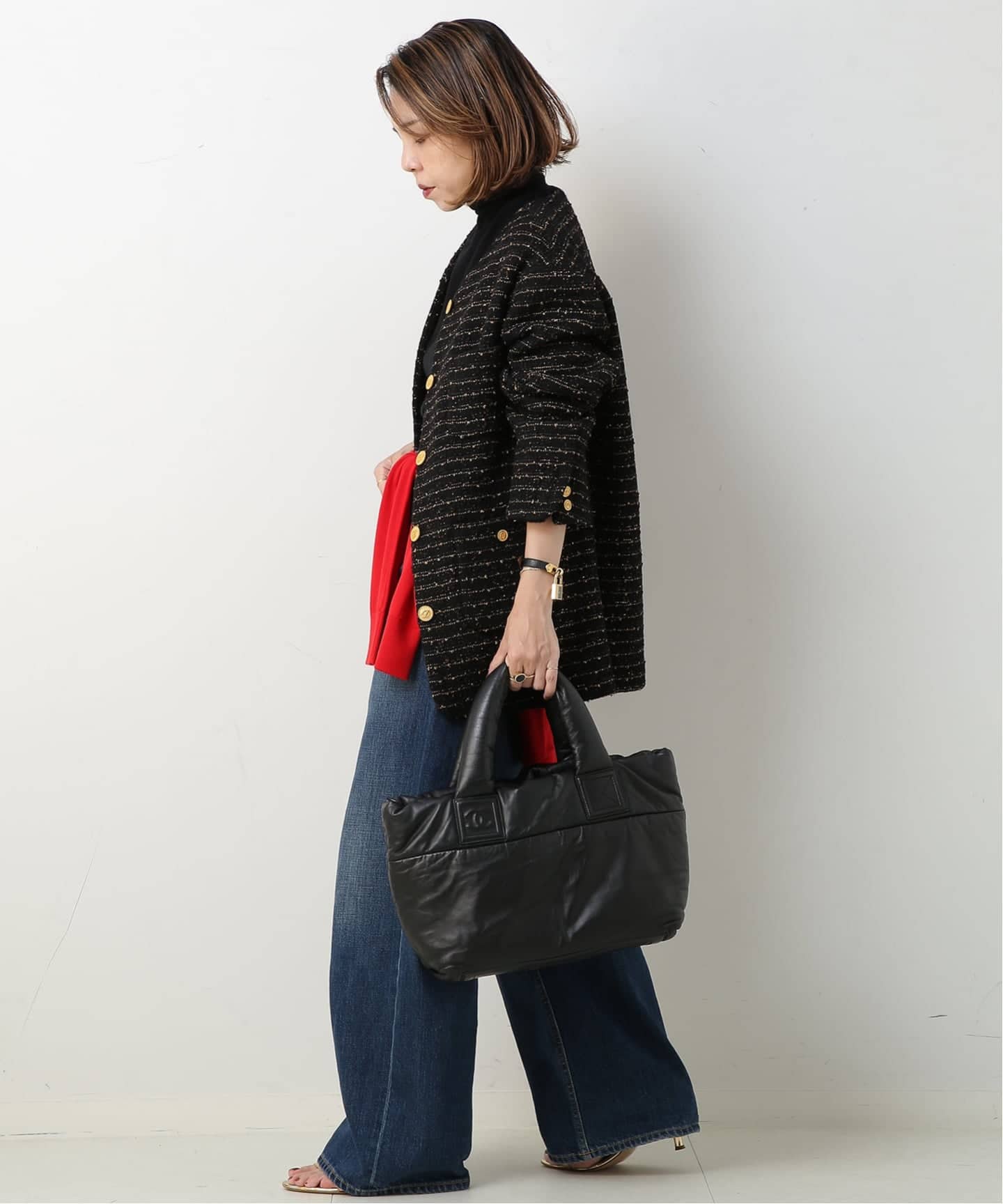 CHANEL/シャネル】Coco cocoon レザートートバッグ（トートバッグ