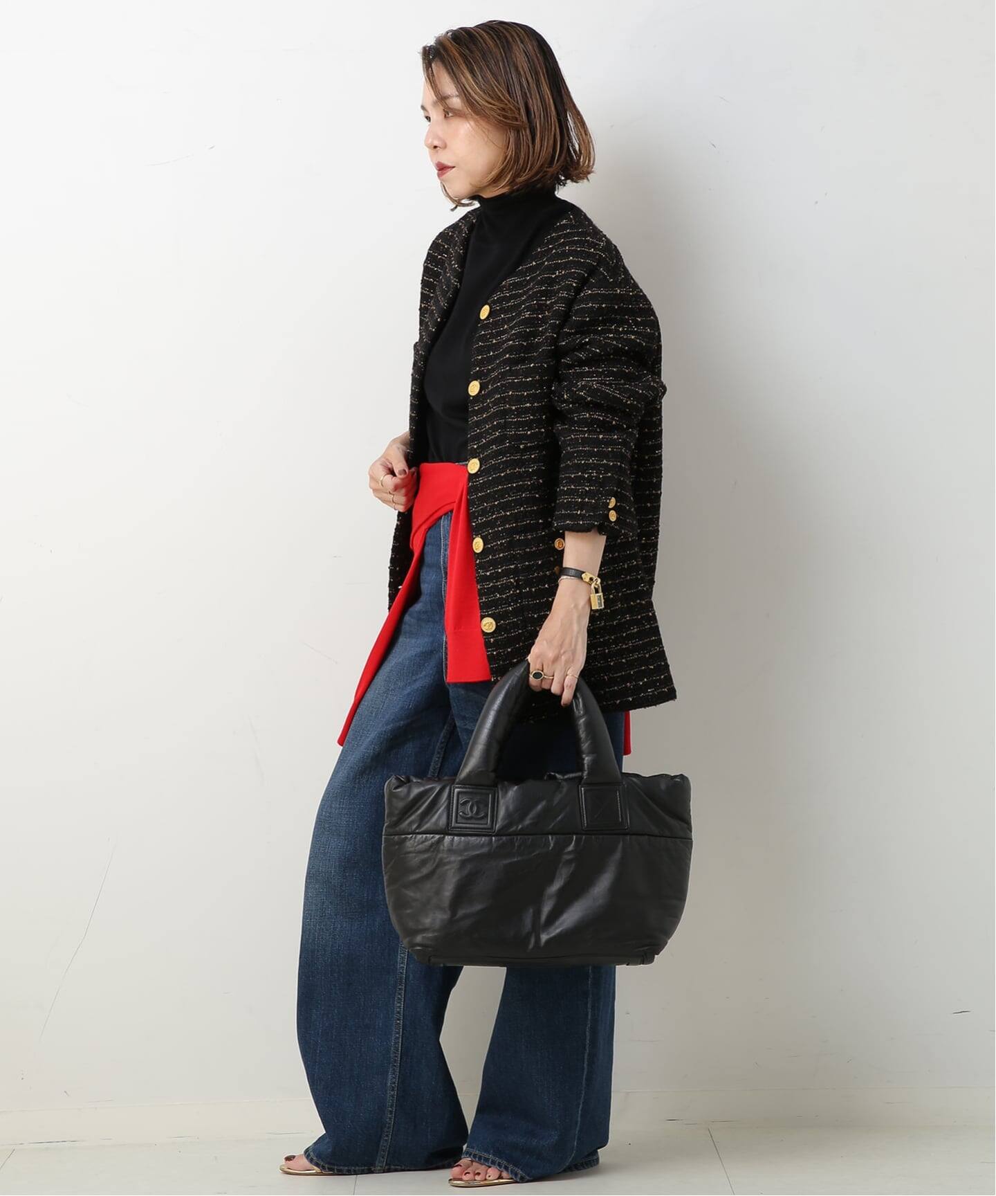 CHANEL/シャネル】Coco cocoon レザートートバッグ（トートバッグ 