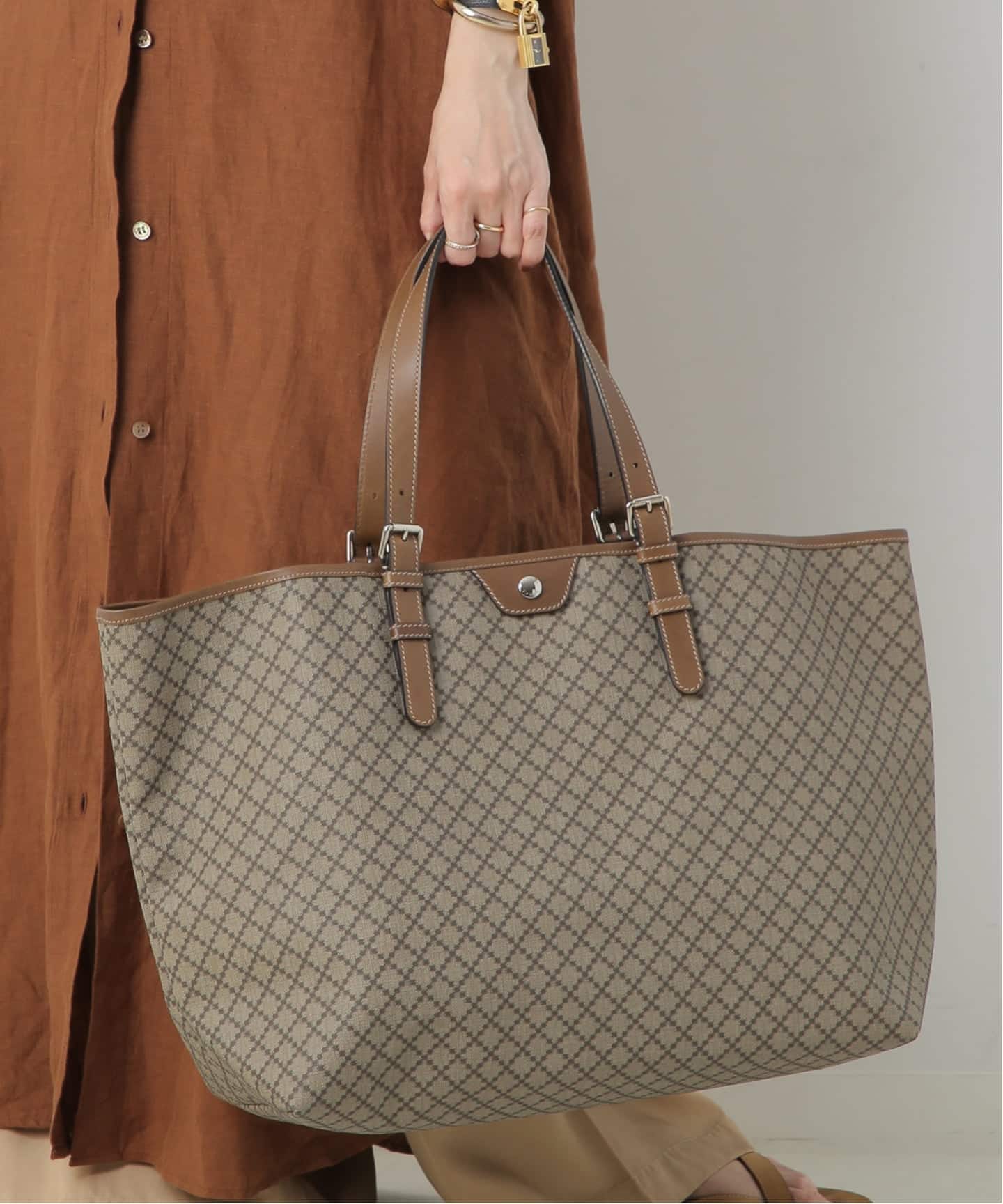 VINTAGE GUCCI/グッチ】Diamanteトートバッグ（トートバッグ
