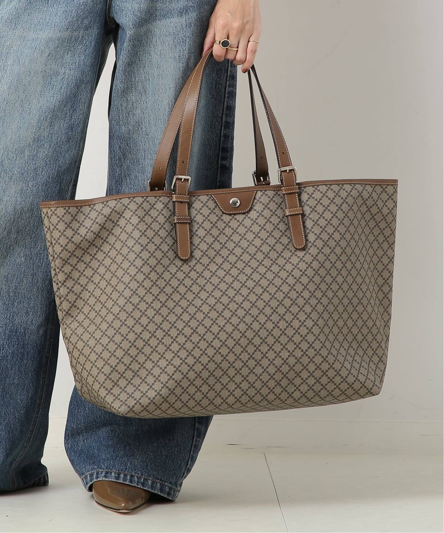 VINTAGE GUCCI/グッチ】Diamanteトートバッグ（トートバッグ 