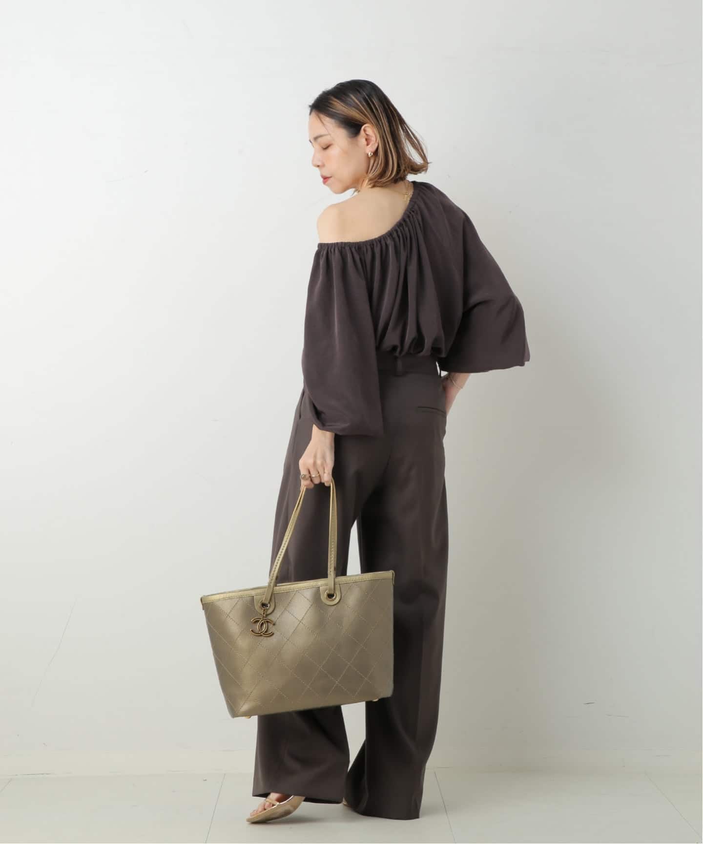 美品シャネル ビィンテージ   トートバック VINTAGE CHANEL/シャネル】 On the road トートバッグ（トートバッグ
