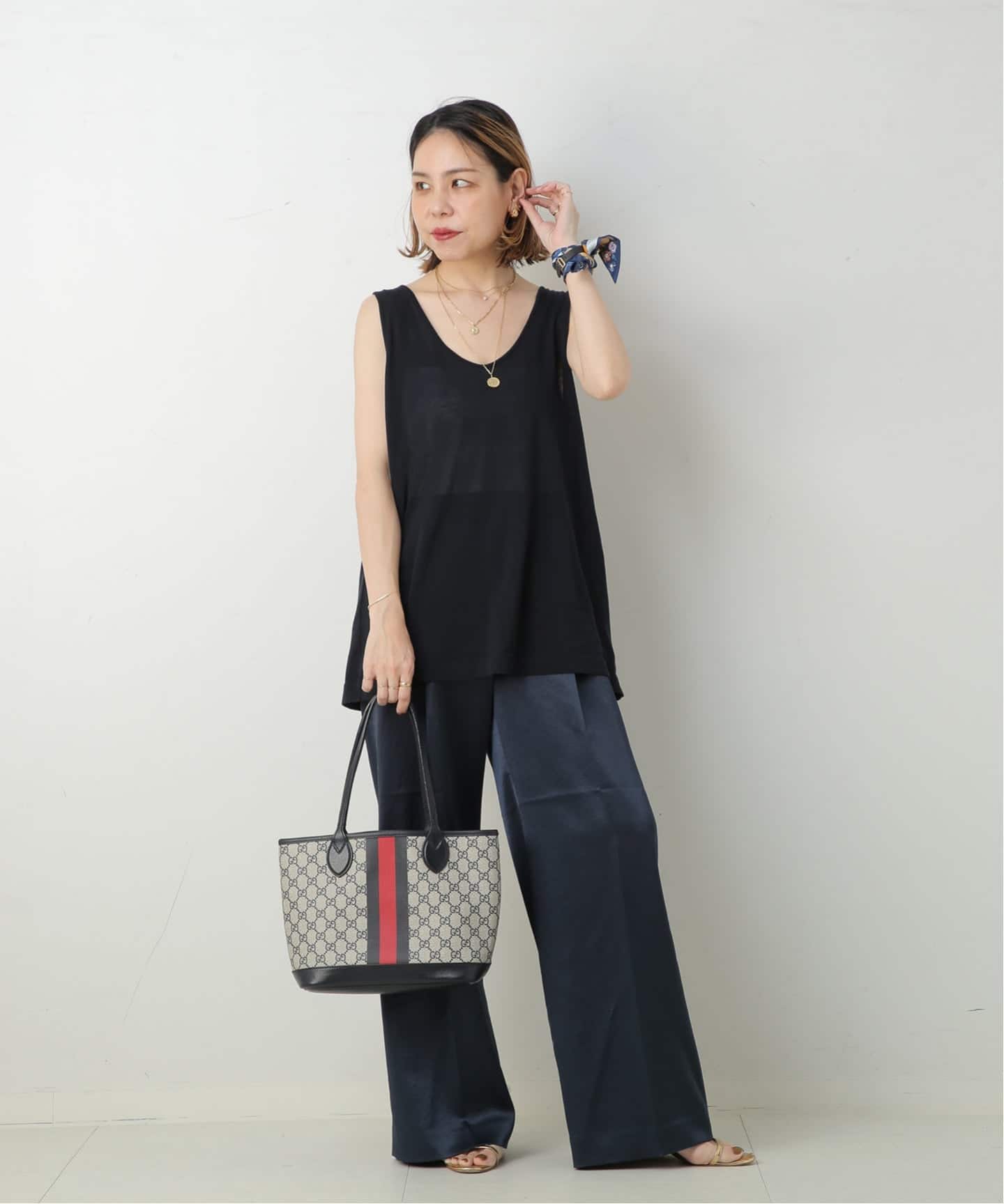 R*︎様 グッチ トートバッグ　Gucci GG Supreme Plus To GUCCI/グッチ】GG supreme トートバッグ web（トートバッグ