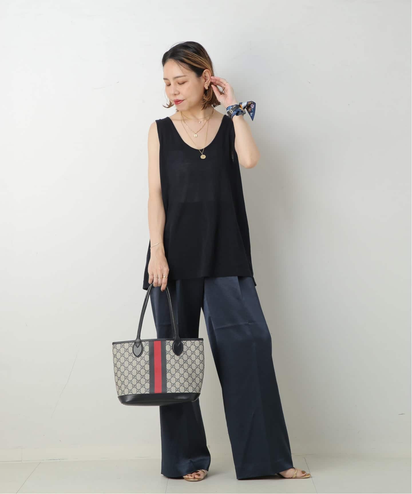 GUCCI GG ハンドバッグ トートバッグ92734ブラック値下げ対応致します GUCCI/グッチ】GG supreme トートバッグ web（トートバッグ