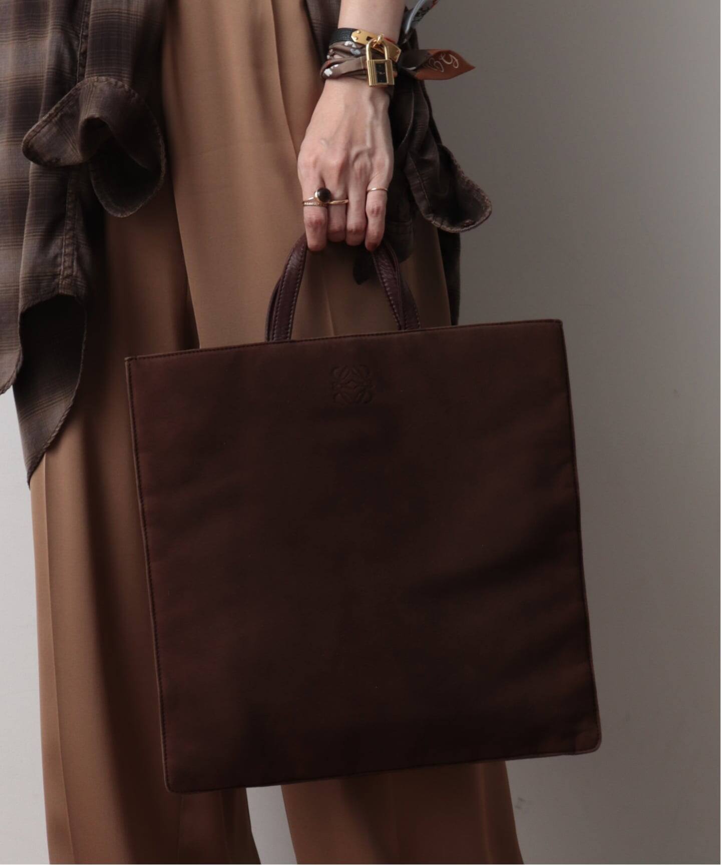 VINTAGE LOEWE/ロエベ】トートバッグ anagram suede（トートバッグ 
