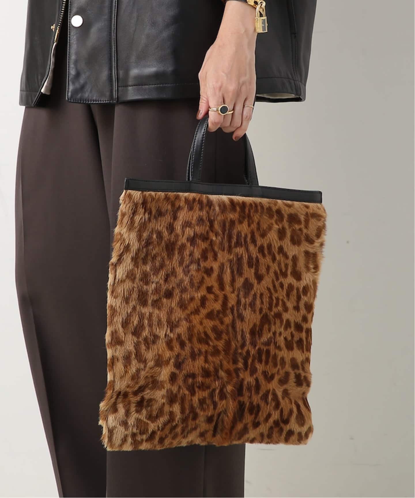 VINTAGE LOEWE/ロエベ】 トートバッグ leopard（トートバッグ