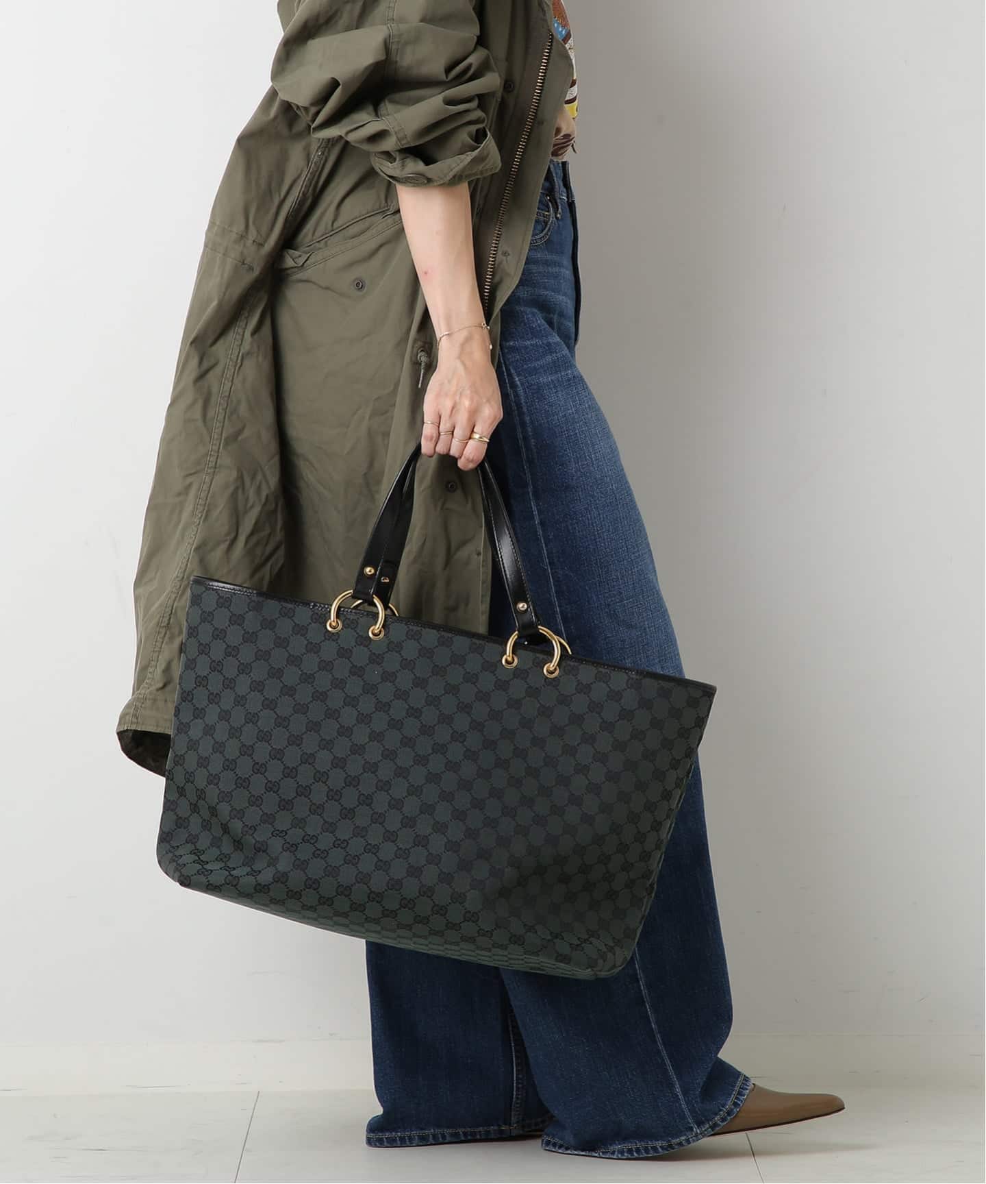 VINTAGE GUCCI/グッチ】トートバッグ gg canvas（トートバッグ