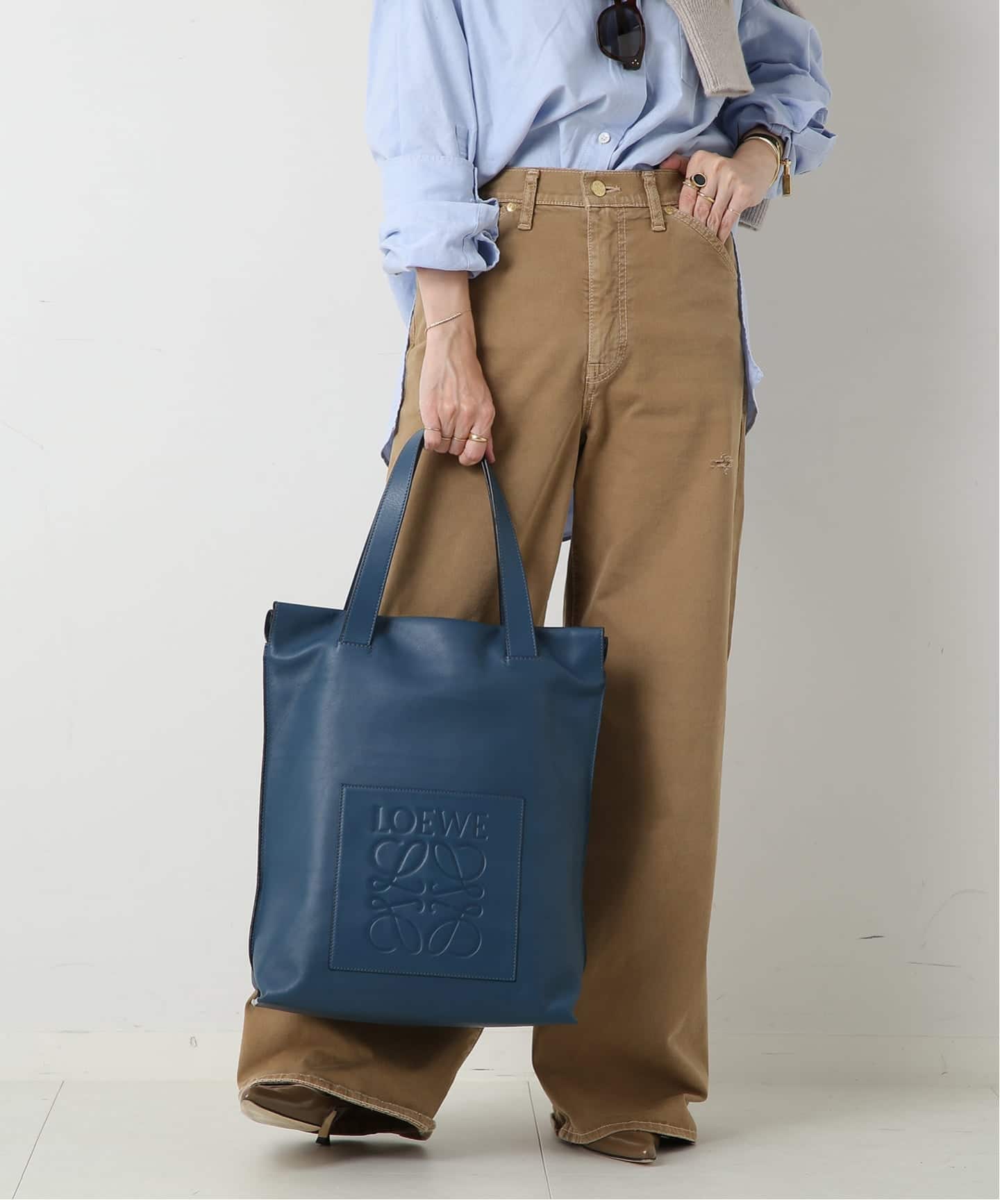VINTAGE LOEWE/ロエベ】Anagram shopperトートバッグ（トートバッグ