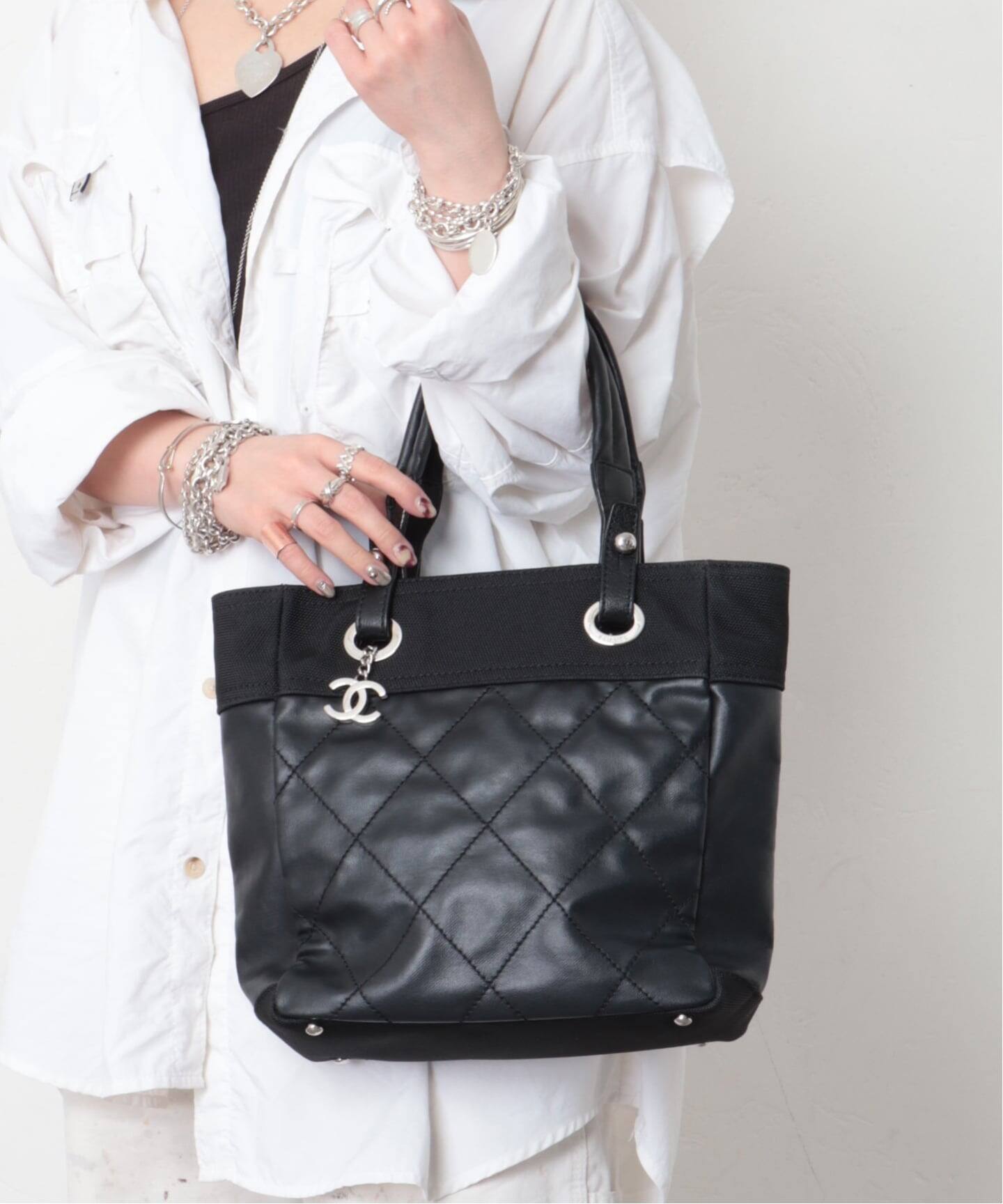 CHANEL PARIS トートバッグ VINTAGE CHANEL/シャネル】Paris biarritz tote（トートバッグ