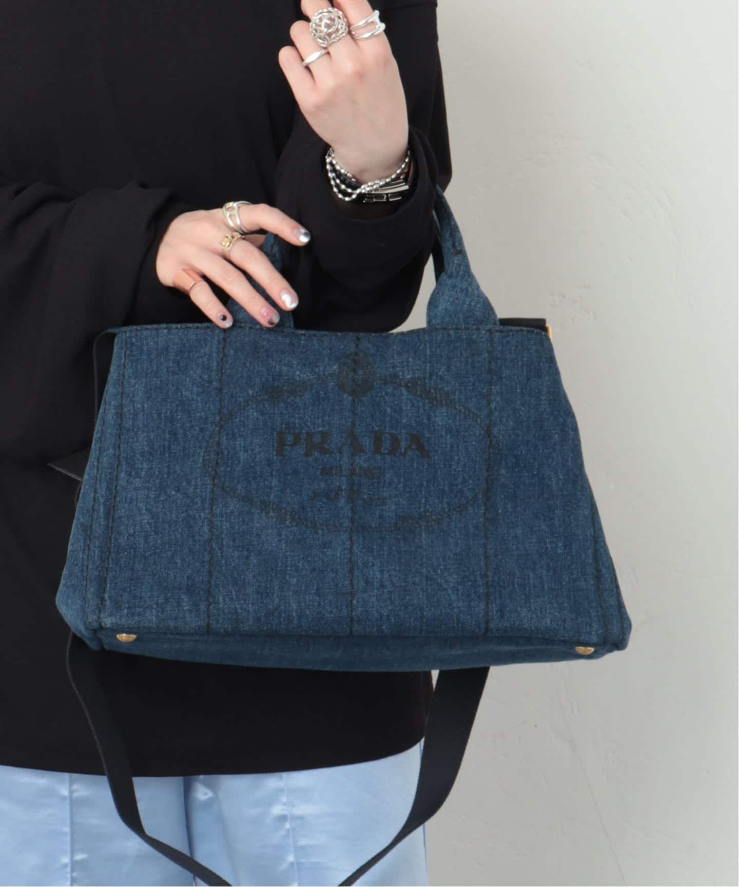 PRADA/プラダ】Canapa tote 36 2way denim（トートバッグ）｜ENSEMBLE