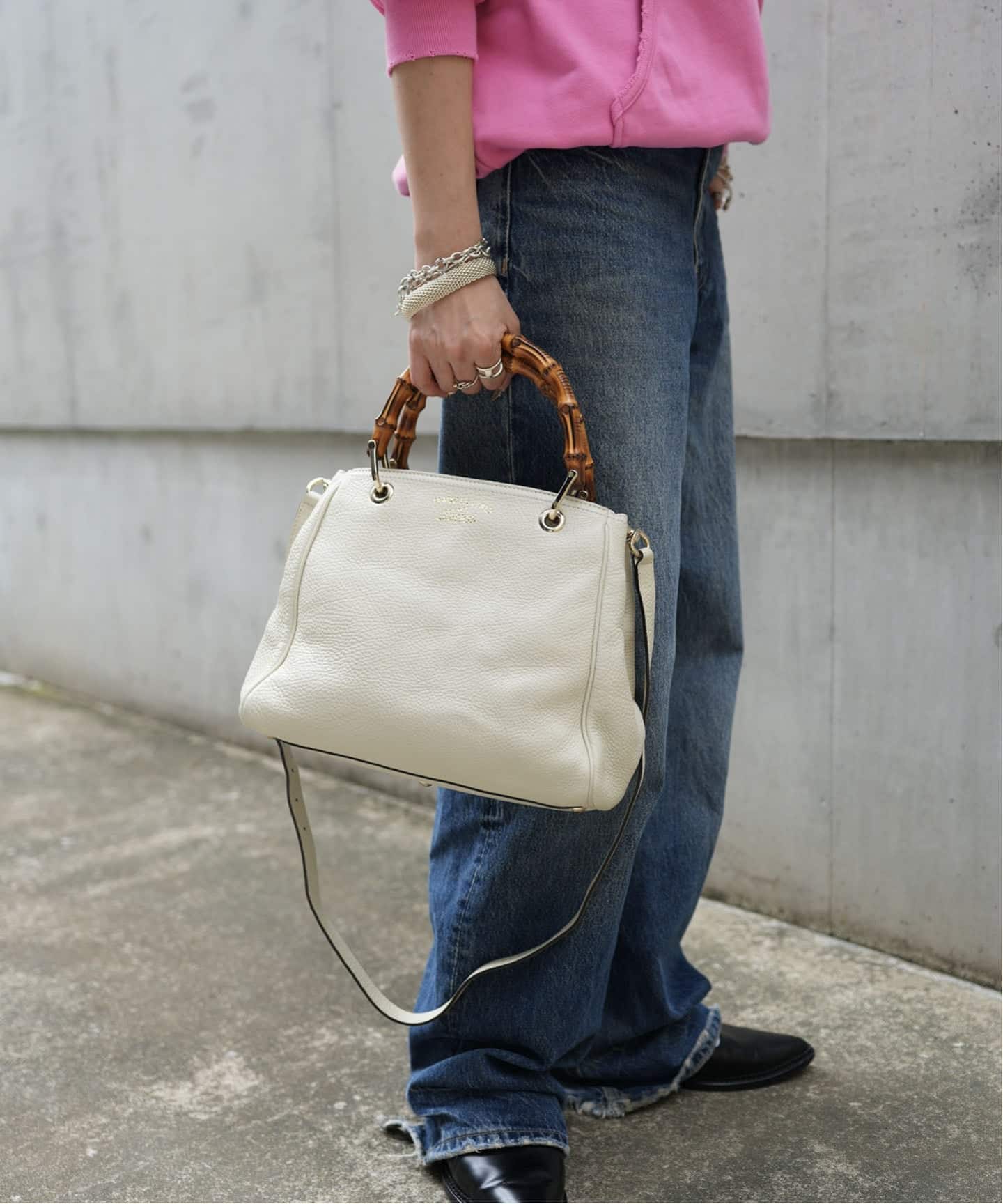 ✨GUCCI✨グッチ✨バンブー✨2WAY✨スエード✨ヴィンテージ✨トートバッグ✨ VINTAGE GUCCI/グッチ】Bamboo shopper 2way（トートバッグ