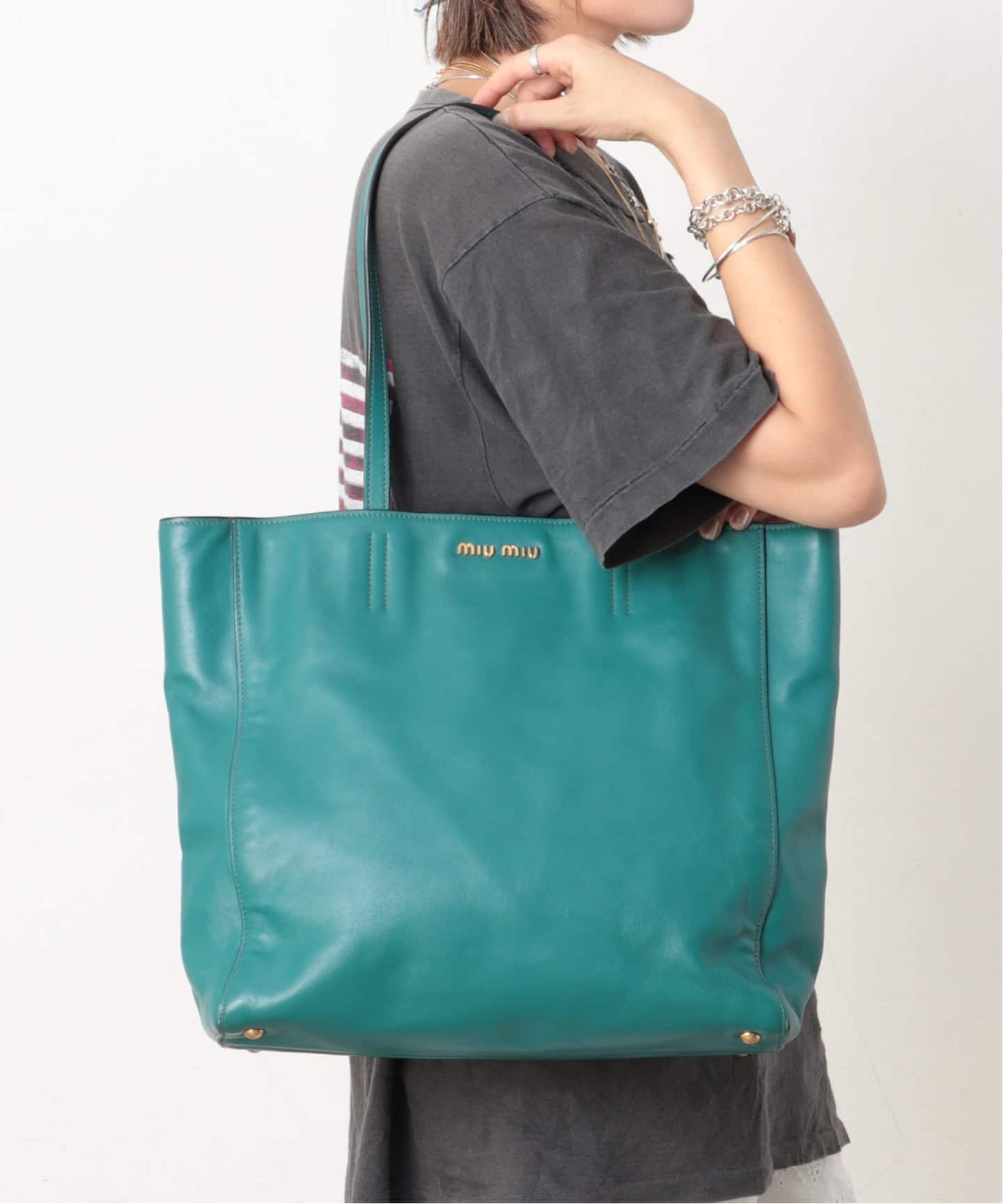 MIU MIU/ミュウミュウ】 tote leather（トートバッグ）｜ENSEMBLE