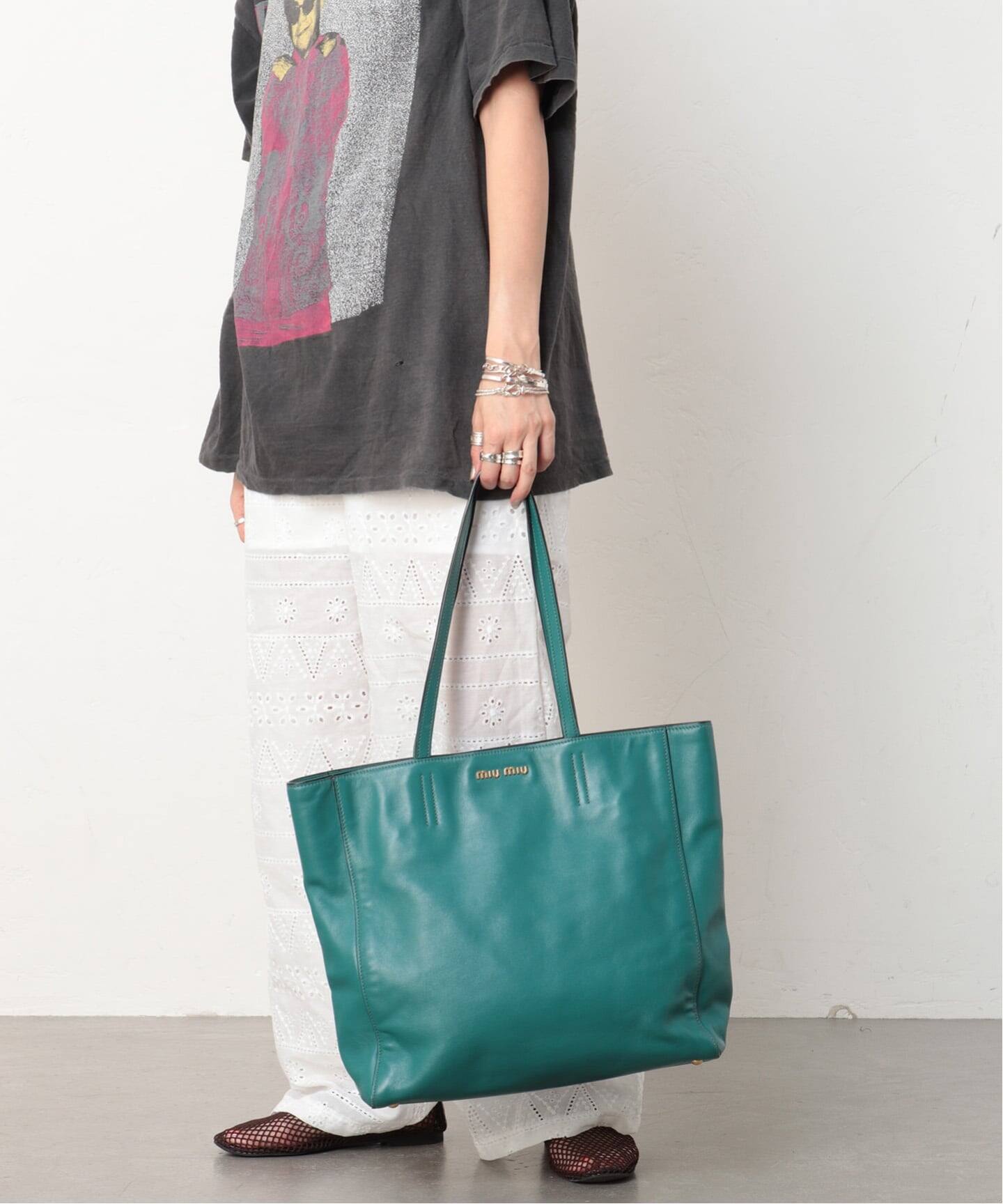 MIU MIU/ミュウミュウ】 tote leather（トートバッグ）｜ENSEMBLE