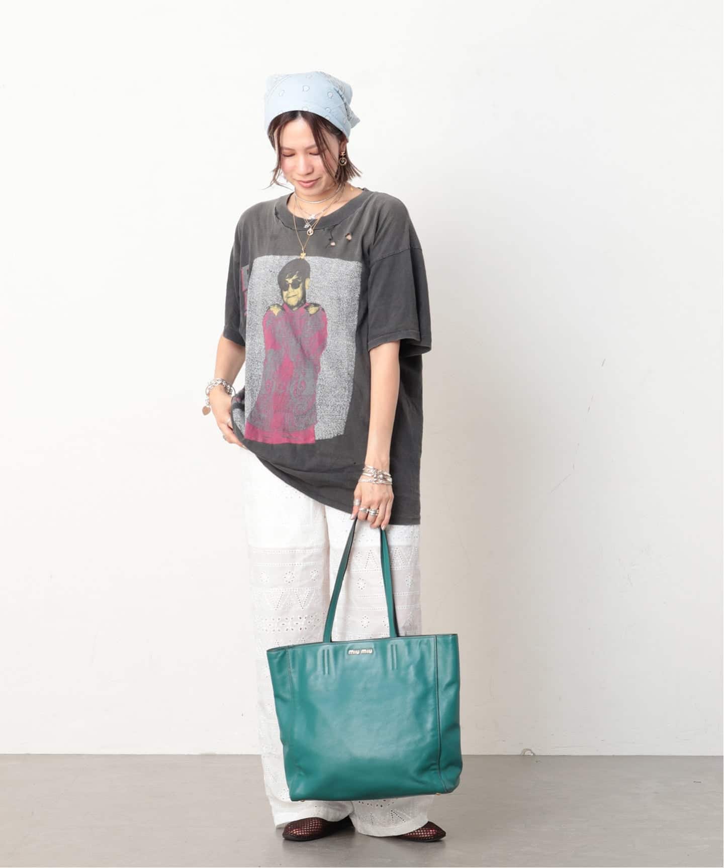 ミュウミュウ　Miki House　トートバッグ MIU MIU/ミュウミュウ】 tote leather（トートバッグ）｜ENSEMBLE