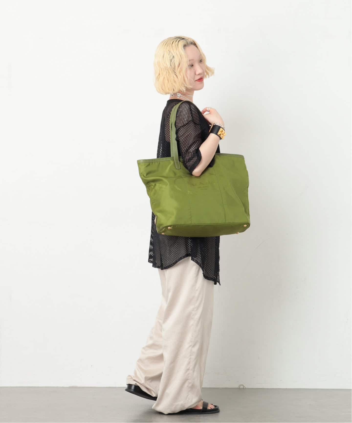 美品 PRADA TESSUTO NYLON TOTE HAND BAG② PRADA/プラダ】tote nylon（トートバッグ）｜ENSEMBLE（アンサンブル