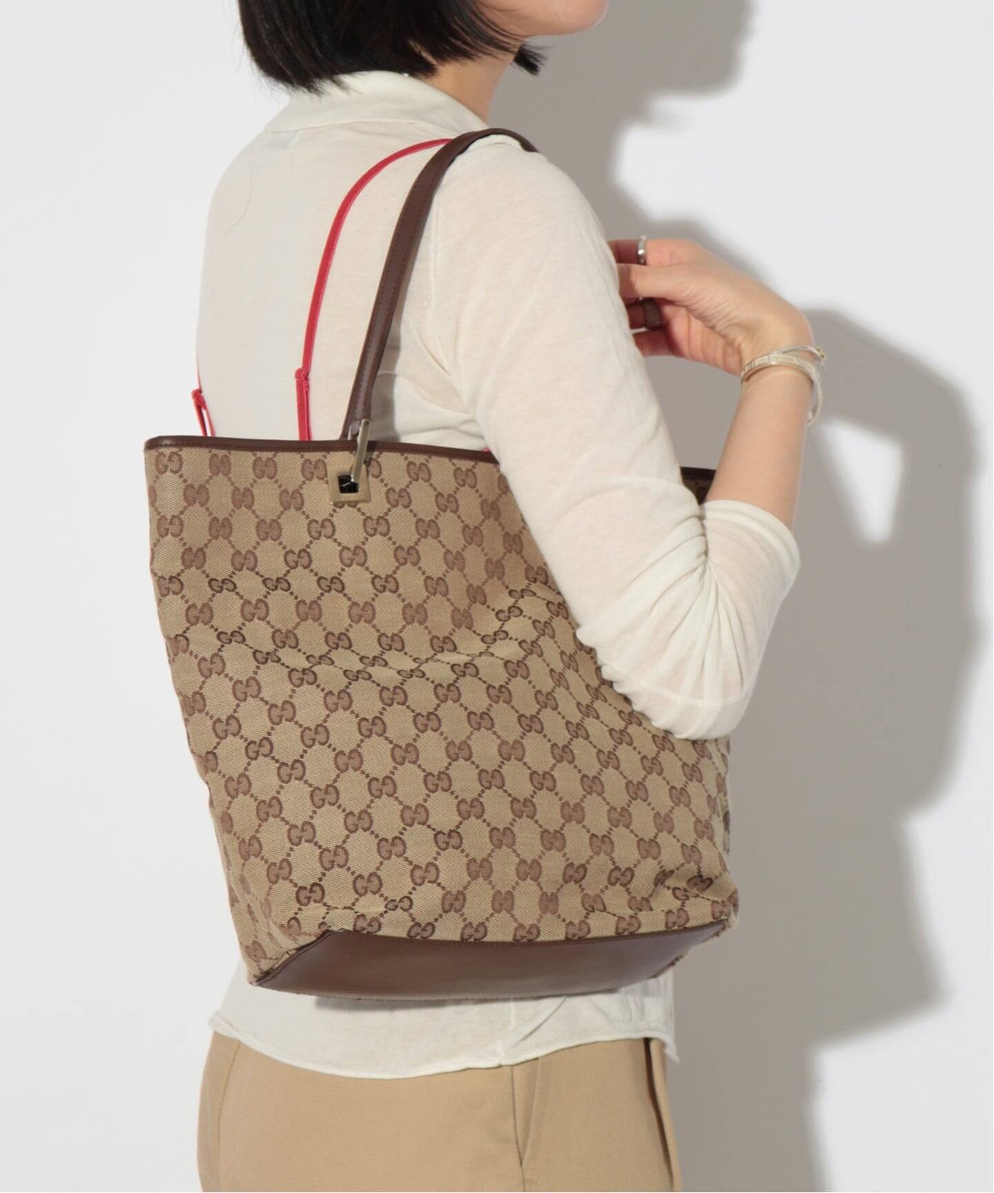 VINTAGE GUCCI/グッチ】tote gg canvas（トートバッグ）｜ENSEMBLE
