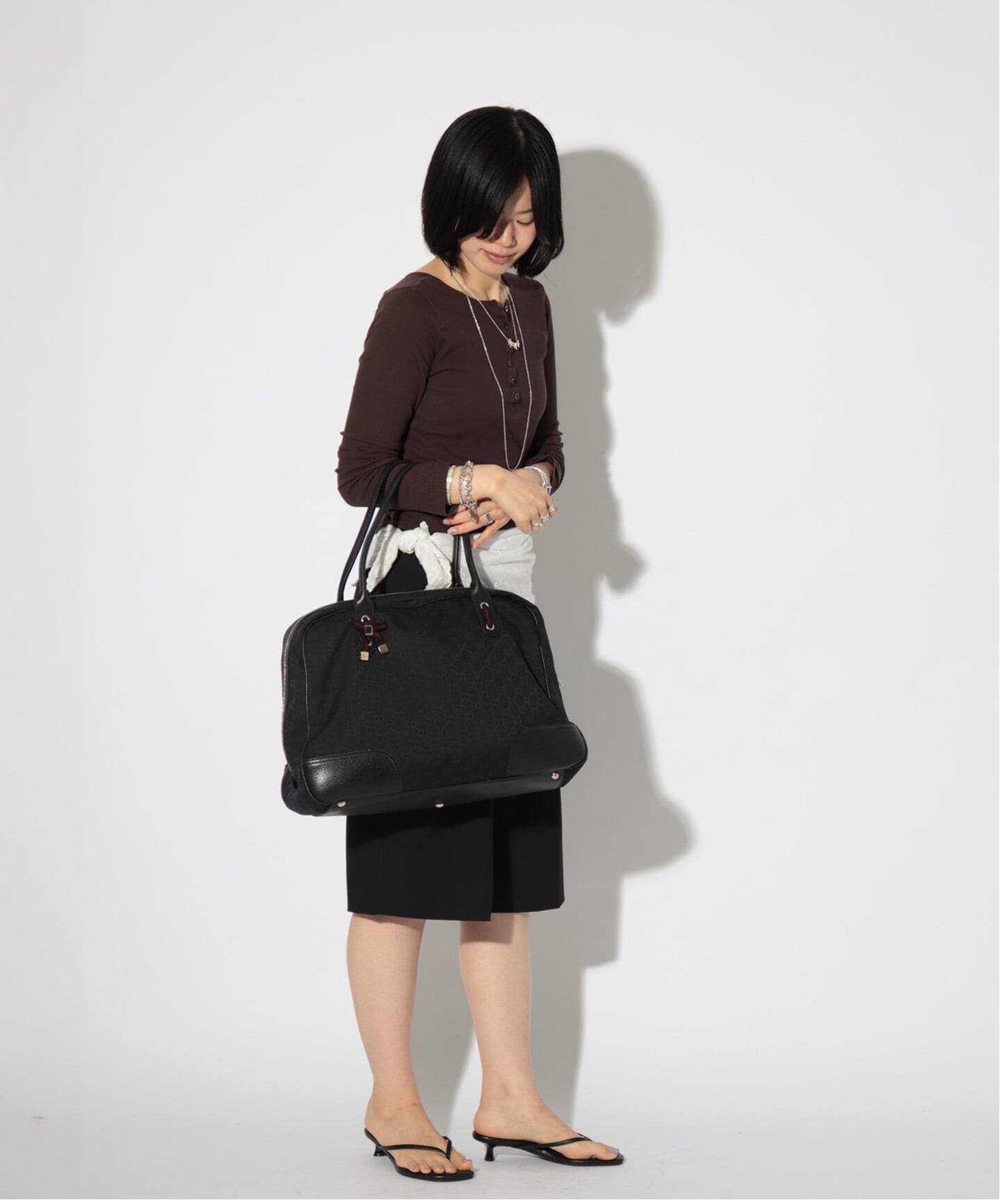 VINTAGE GUCCI/グッチ】Princy tote gg canvas（トートバッグ 