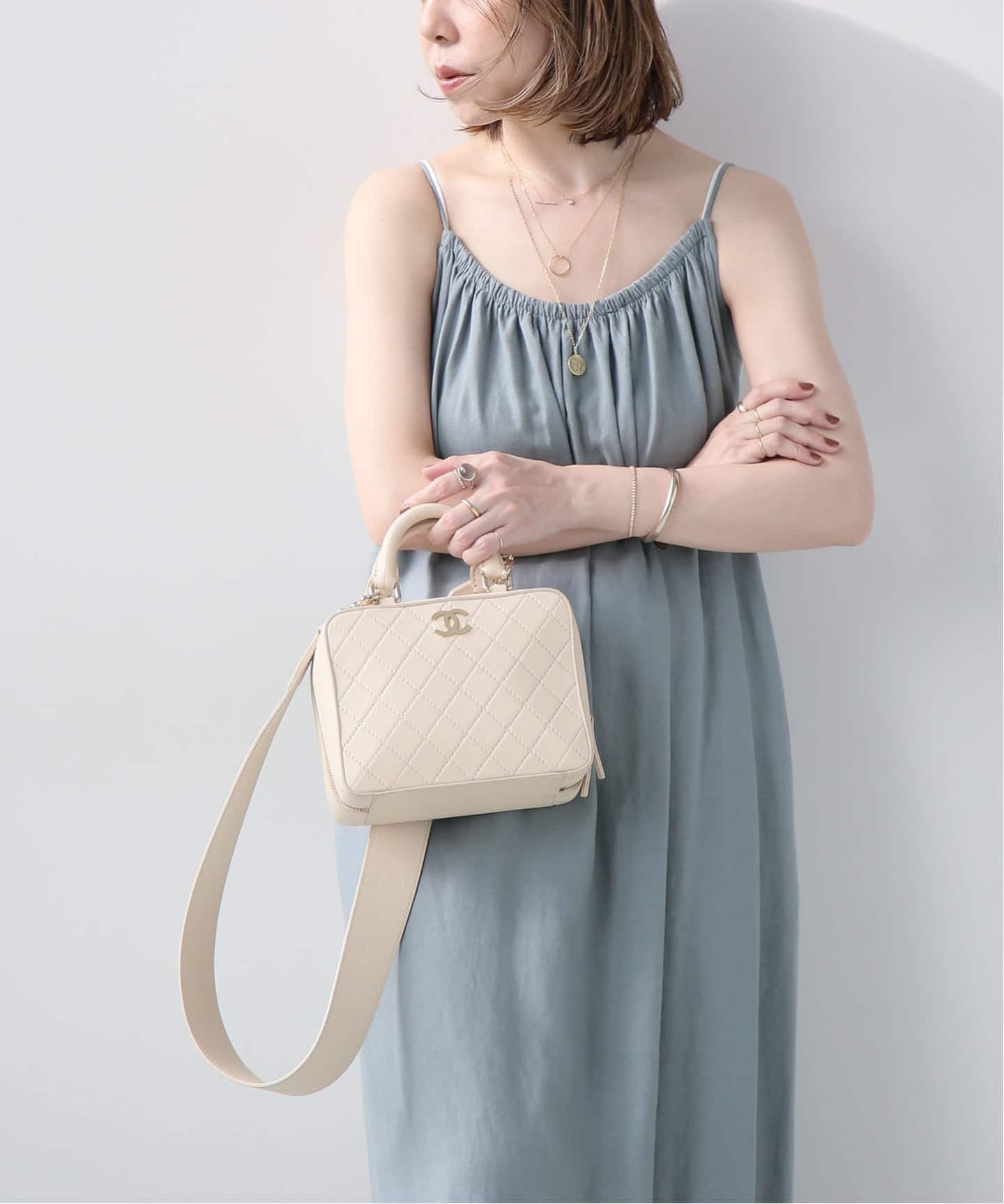 VINTAGE CHANEL/シャネル】 Matelasse ハンドバッグ 2way